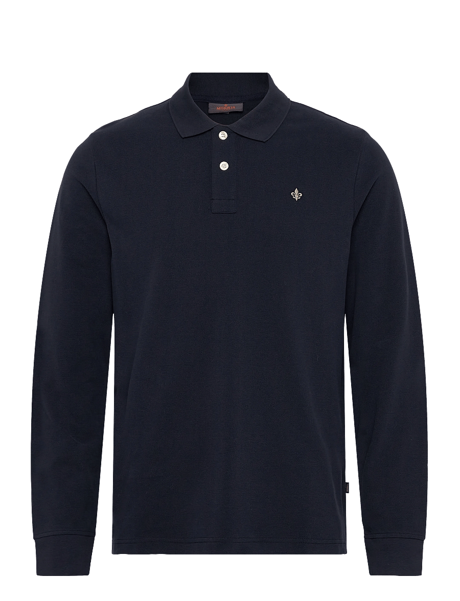 Morris - Camden LS Polo Shirt - langärmelig - old blue - 1