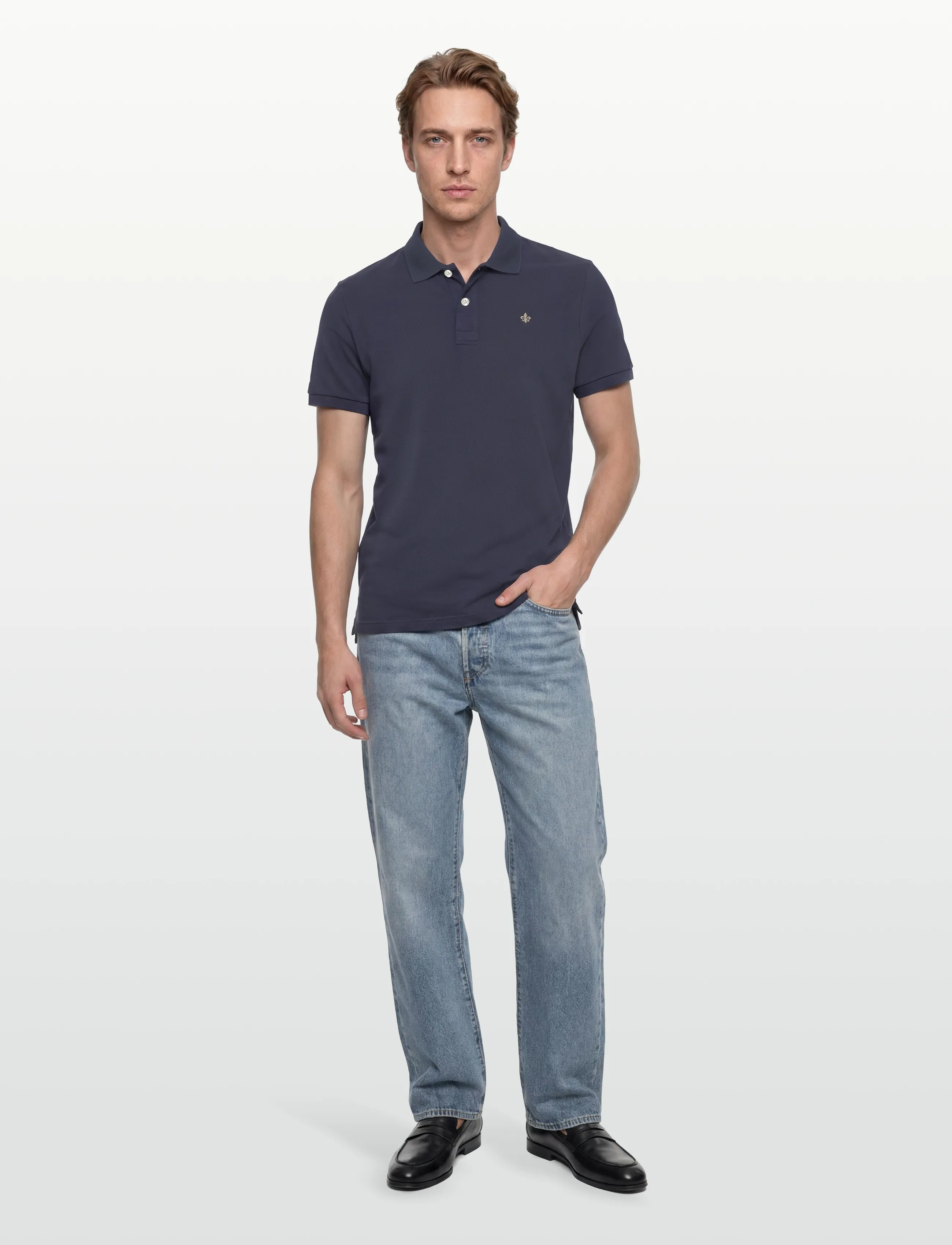 Morris New Piqué - Polo Shirts - DARK BLUE / navy
