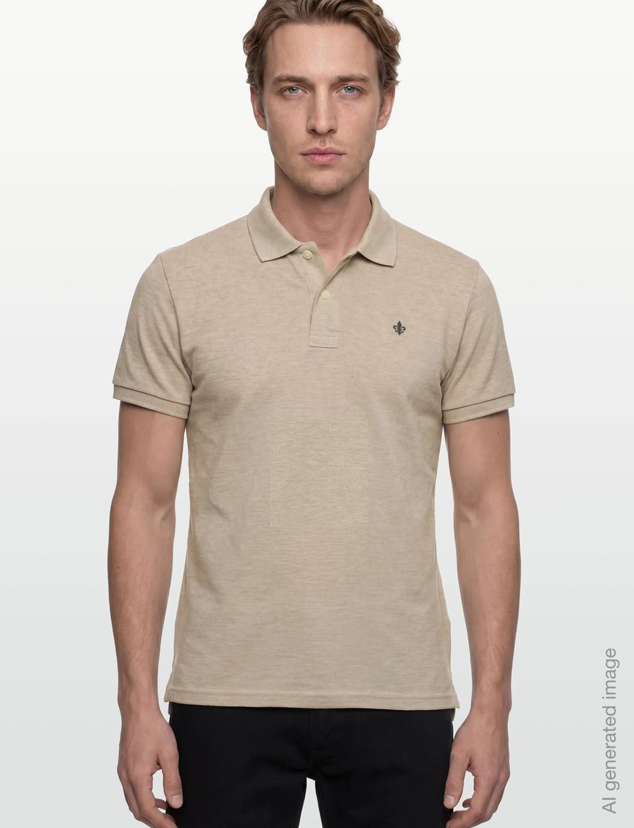 Morris - New Piqué - kortærmede poloer - khaki - 3