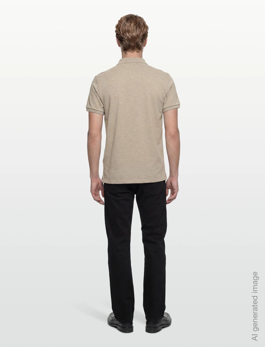 Morris - New Piqué - kortærmede poloer - khaki - 4