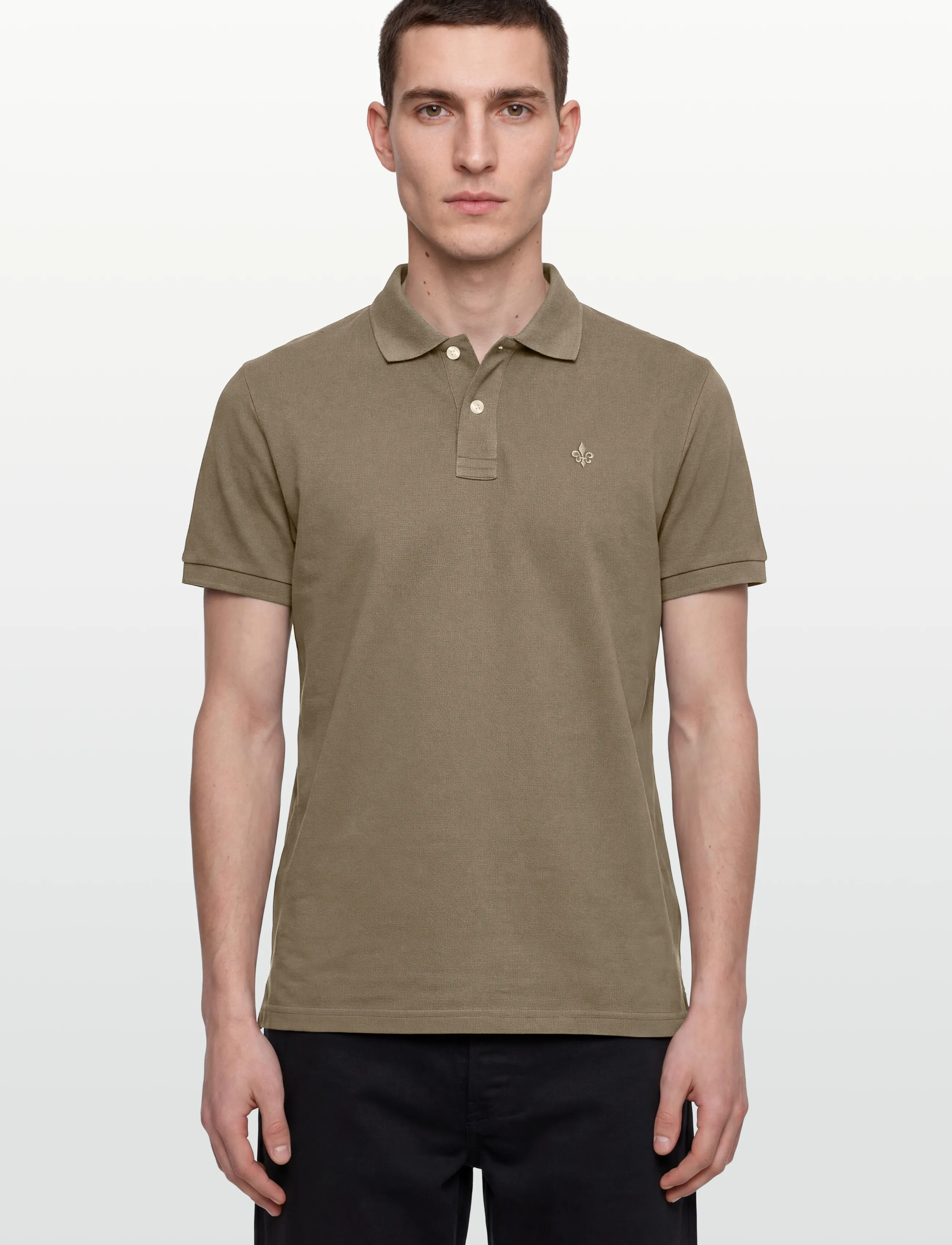 Morris - New Piqué - lühikeste varrukatega polod - olive - 3