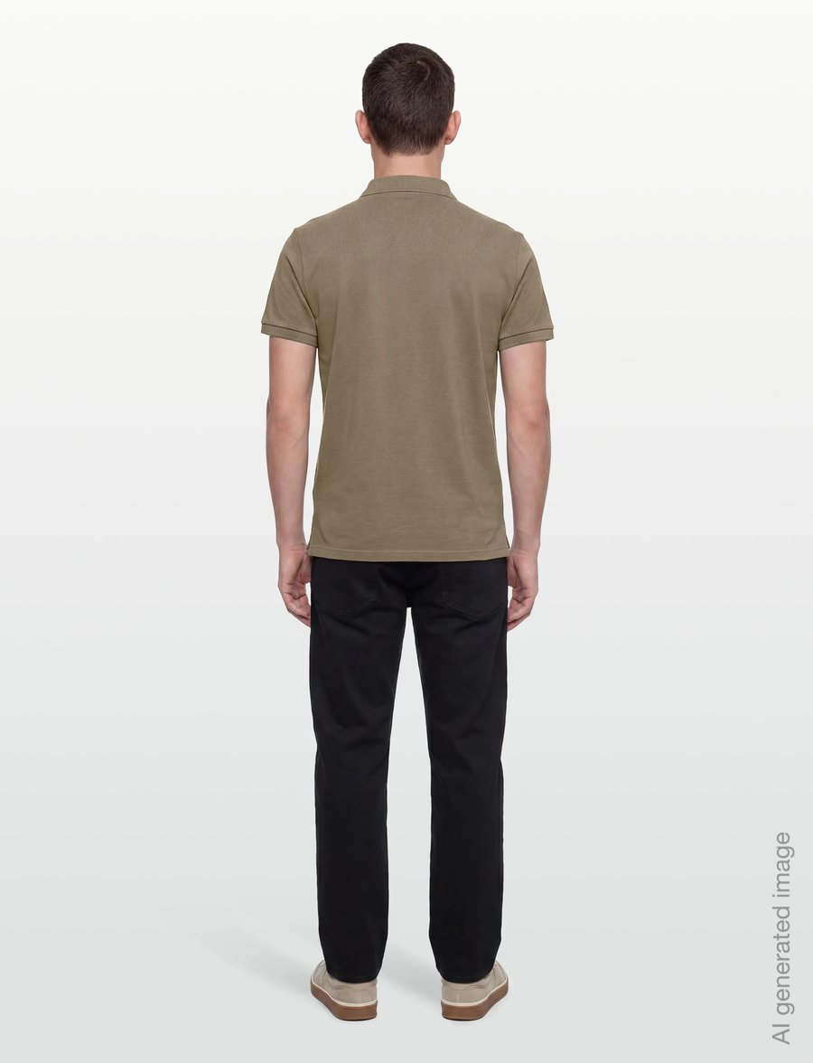 Morris - New Piqué - kortærmede poloer - olive - 4