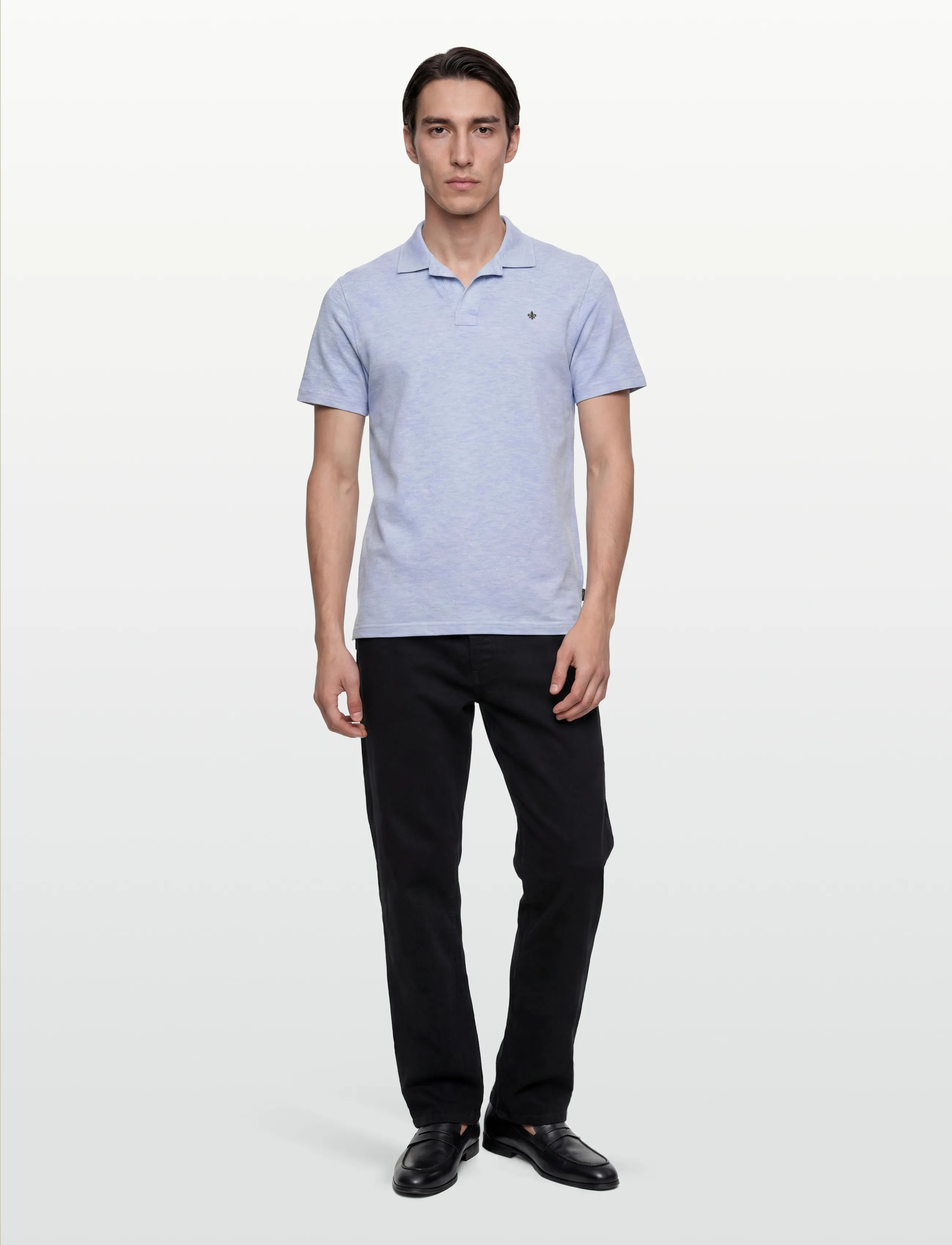 Morris Dylan Piqué Shirt - Polo Shirts - BLUE / blue