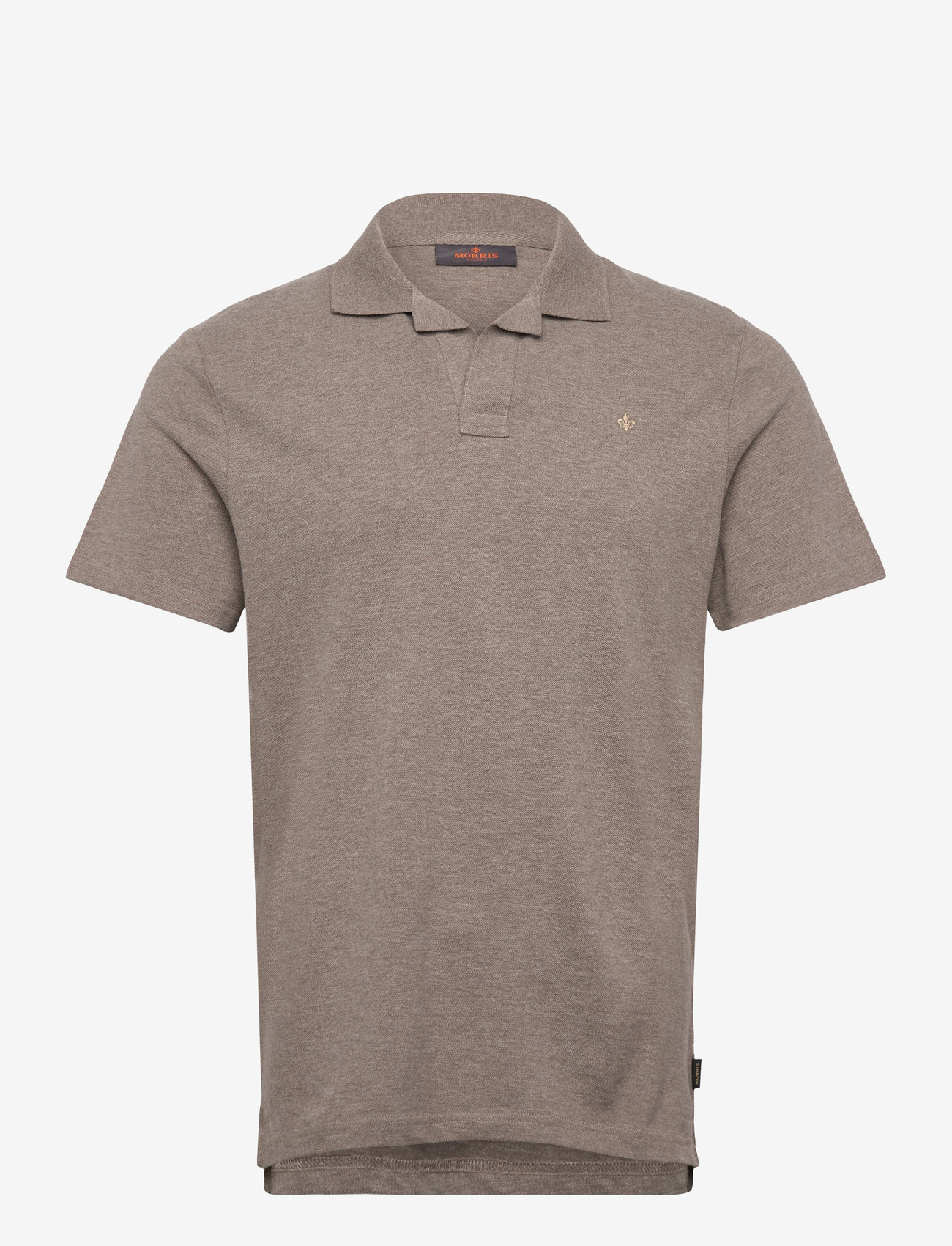 Morris - Dylan Piqué Shirt - kurzärmelig - brown - 1