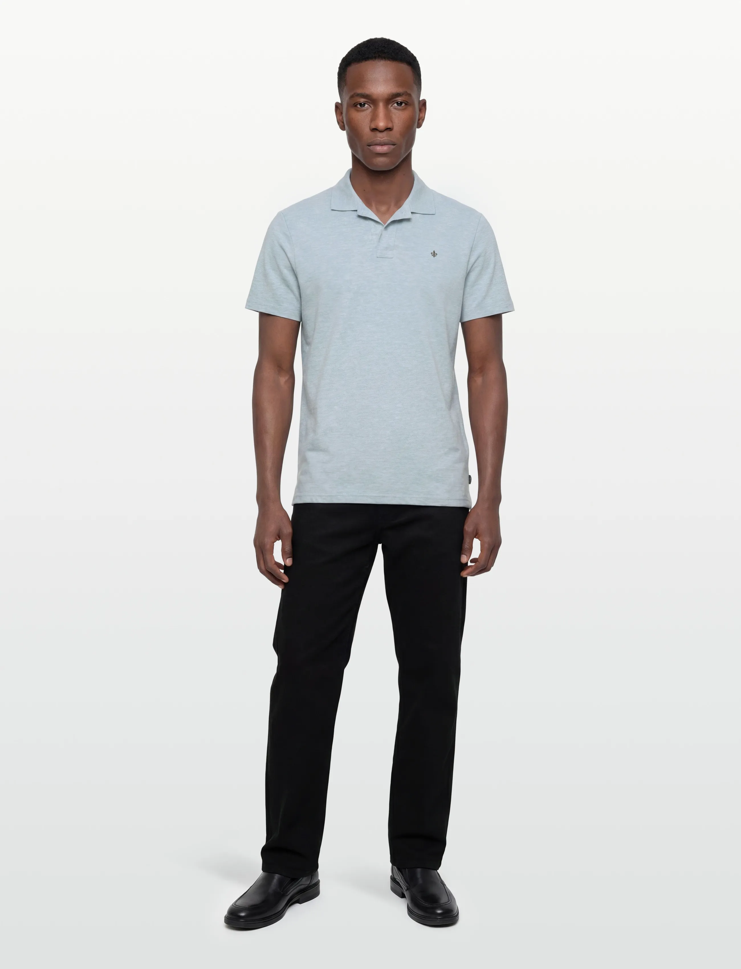 Morris Dylan Piqué Shirt, Mænd, Kortærmet Piqué Poloshirt, Blå, Str: XXL