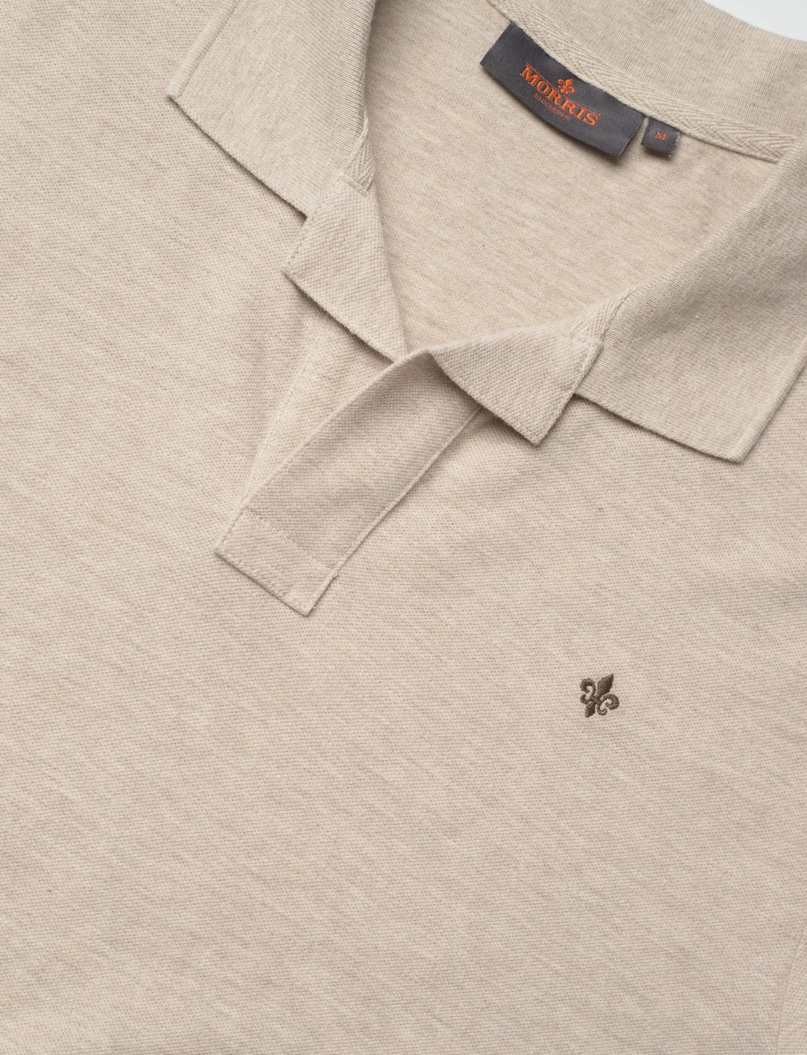 Morris - Dylan Piqué Shirt - short-sleeved polos - khaki - 5