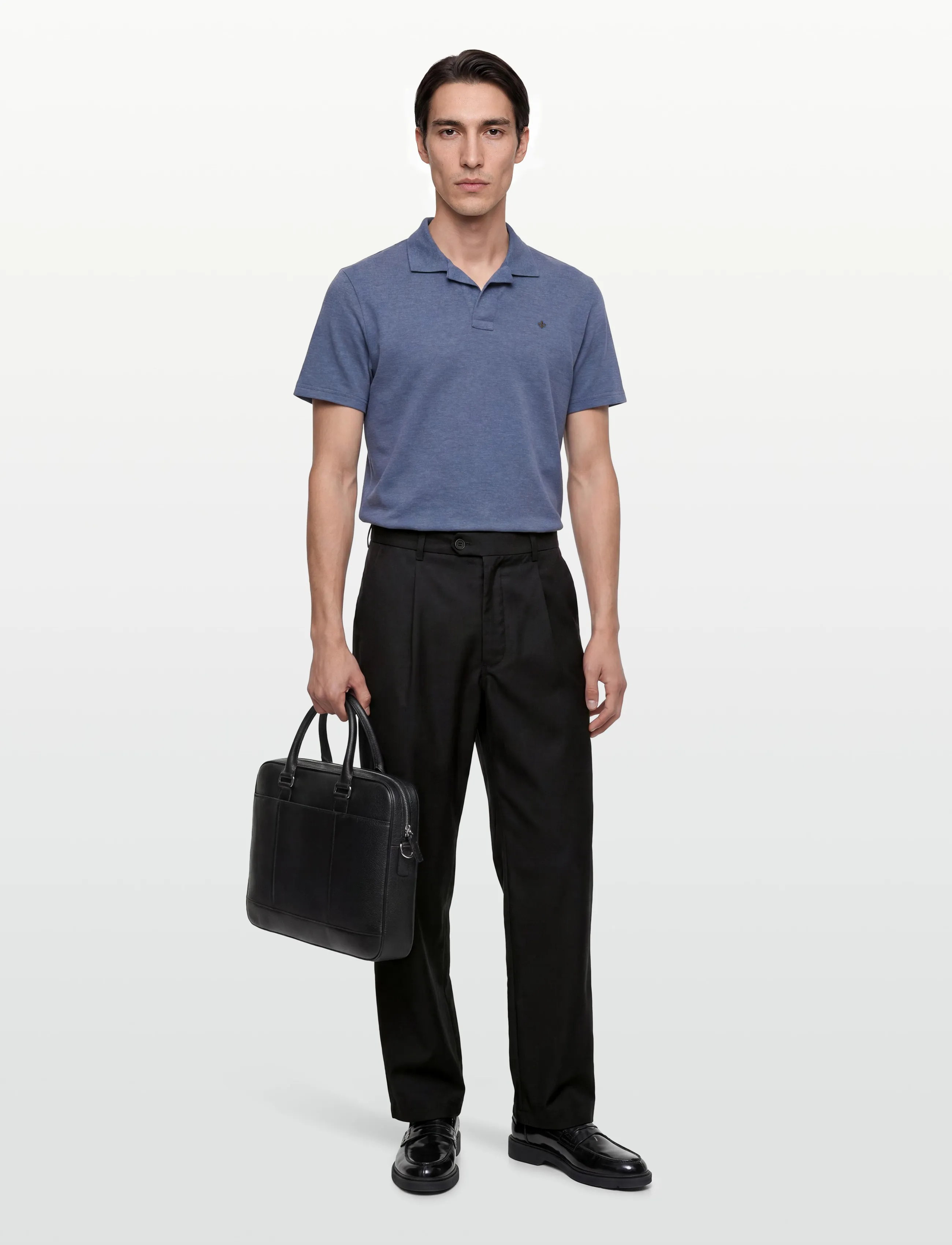 Morris Dylan Piqué Shirt, XXL, Blue, Poloer > Kortærmede, Herre