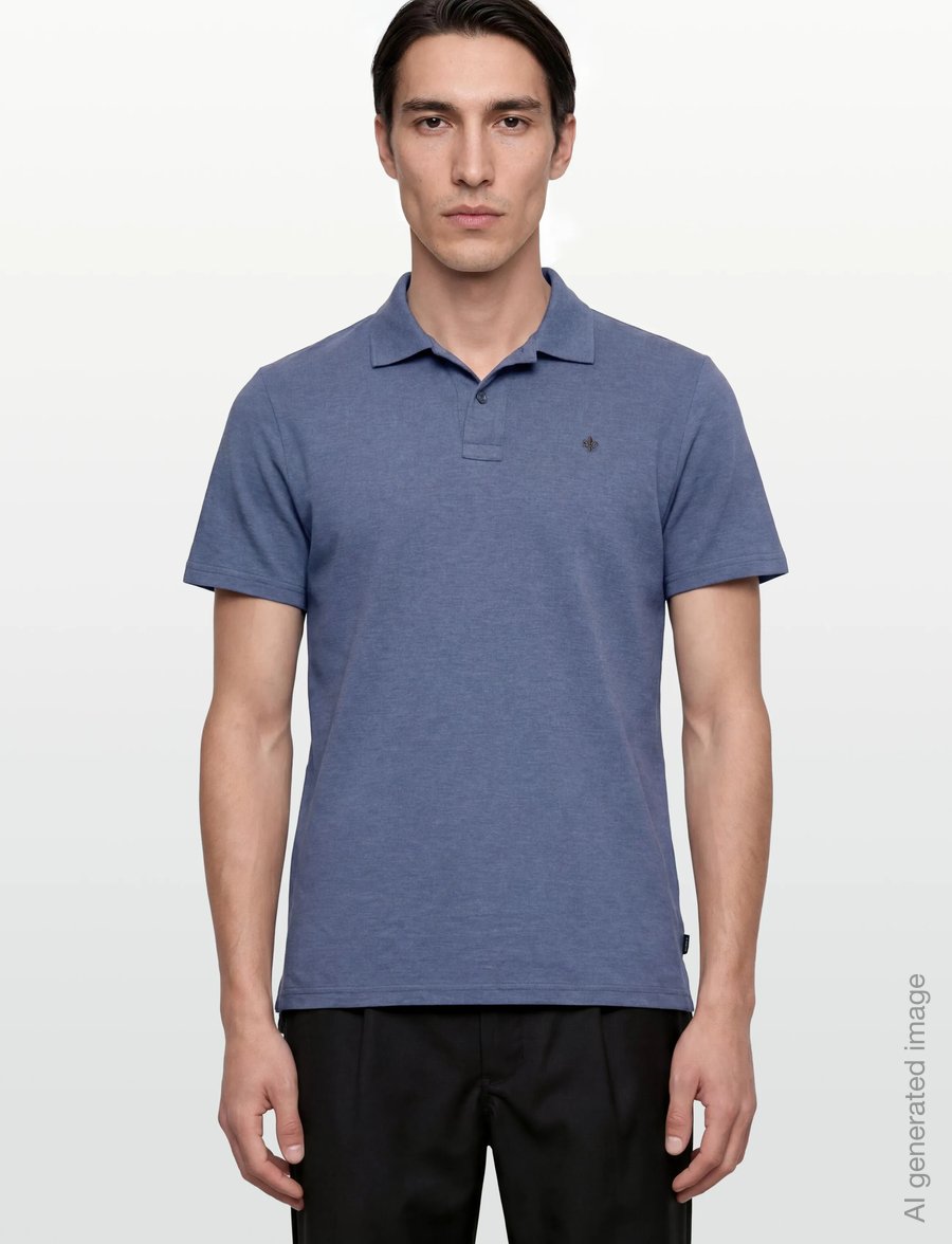 Morris - Dylan Piqué Shirt - kortärmade pikéer - middel blue - 3