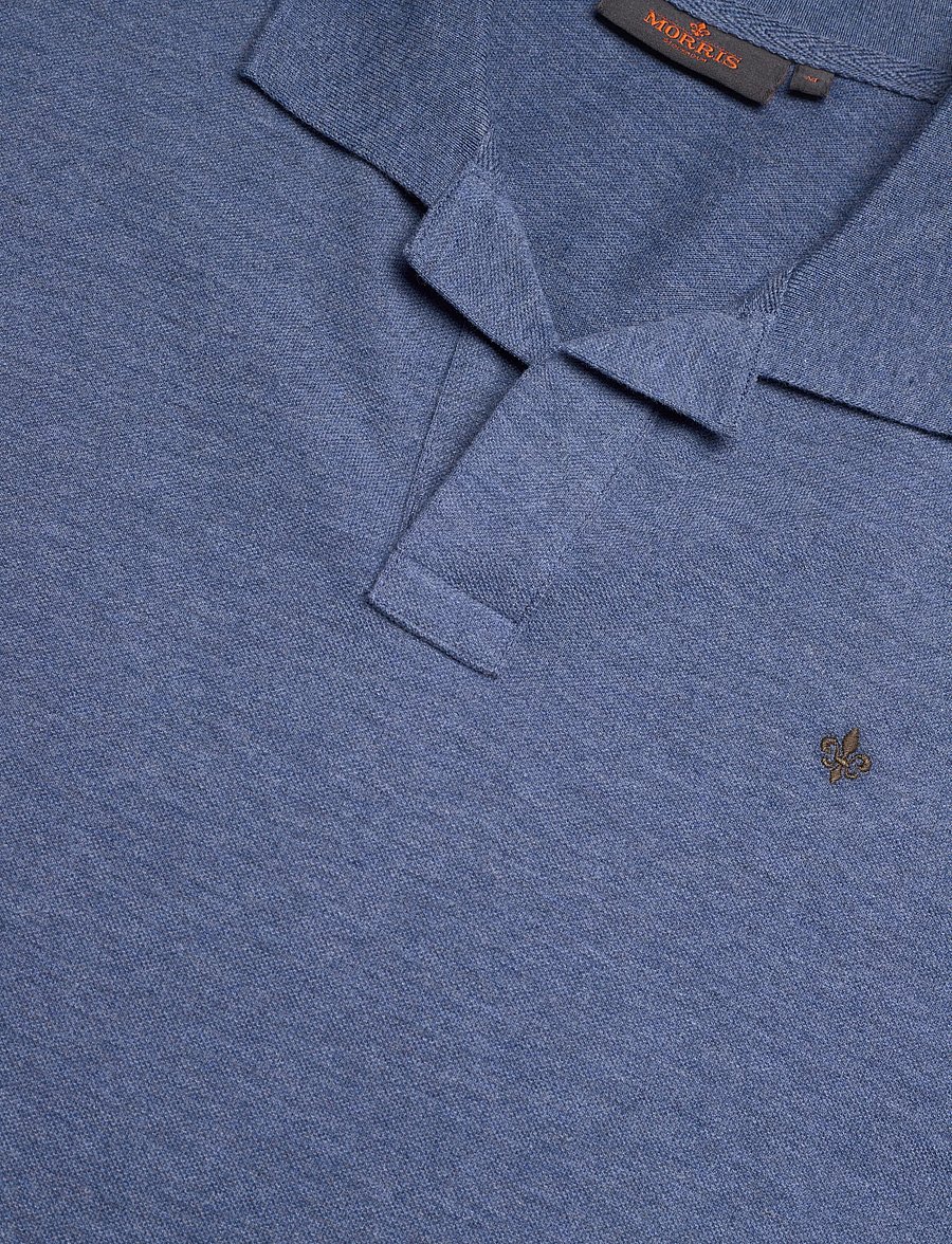 Morris - Dylan Piqué Shirt - kortärmade pikéer - middel blue - 5