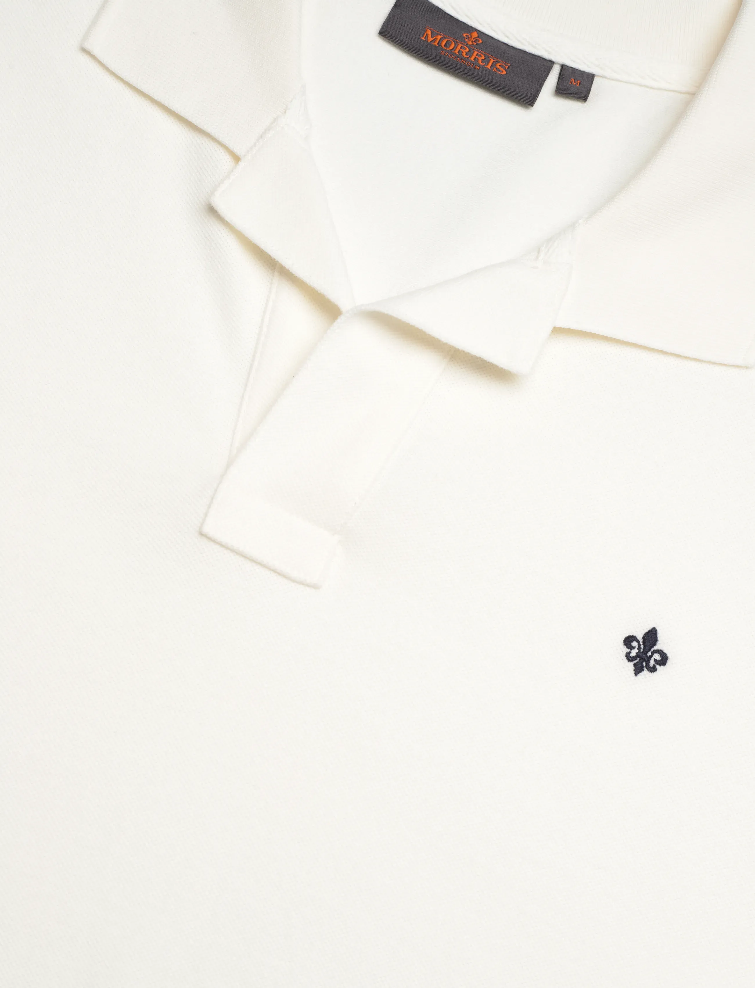 Morris - Dylan Piqué Shirt - short-sleeved polos - off white - 5