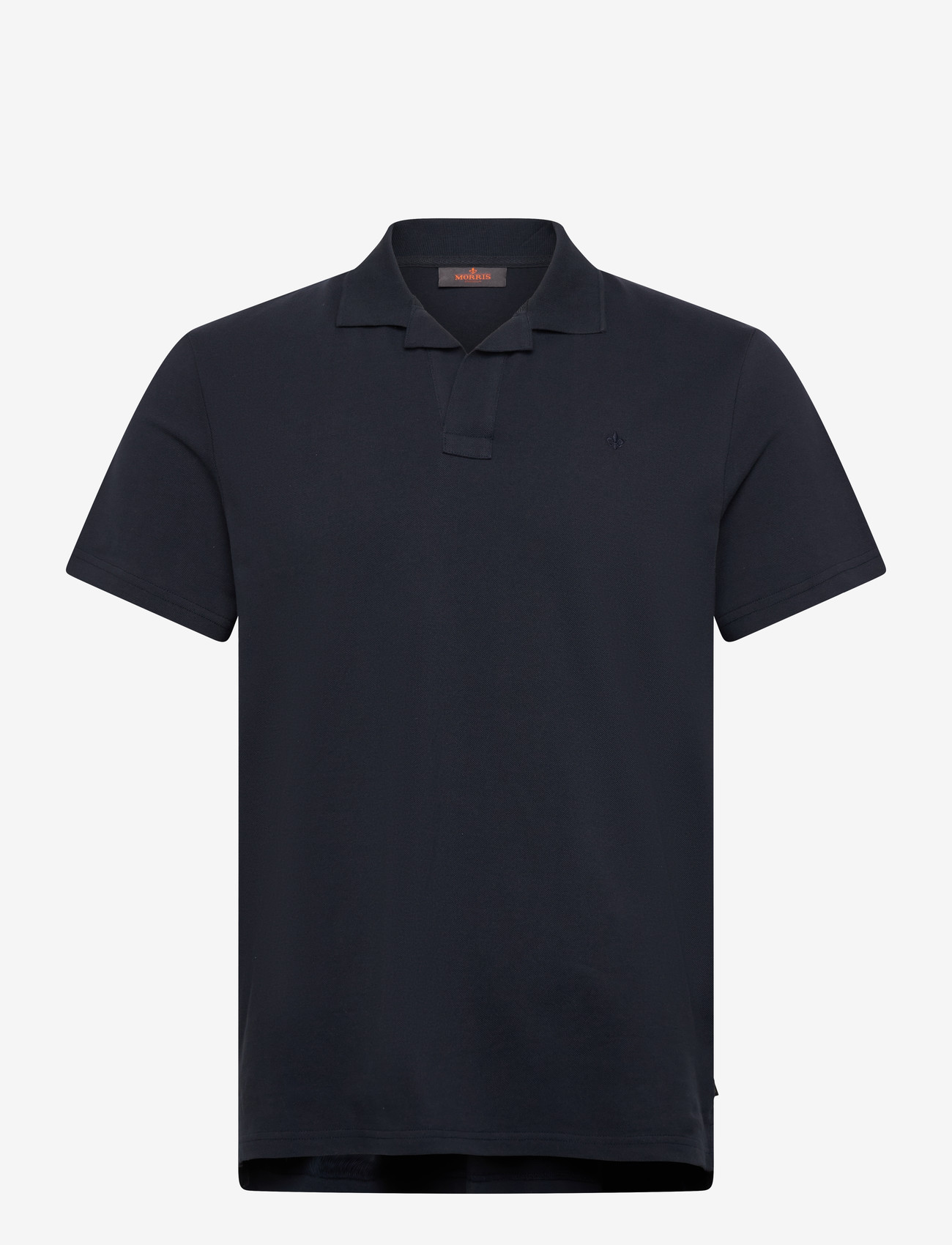 Morris - Dylan Piqué Shirt - short-sleeved polos - old blue - 0