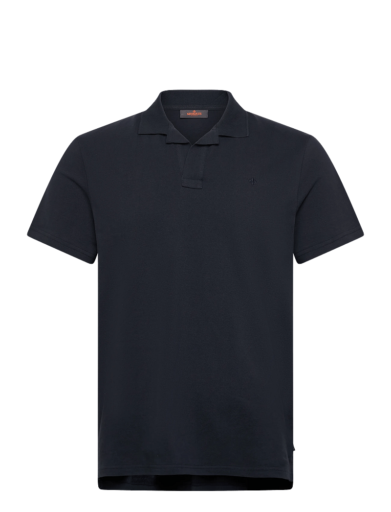 Morris - Dylan Piqué Shirt - short-sleeved polos - old blue - 0