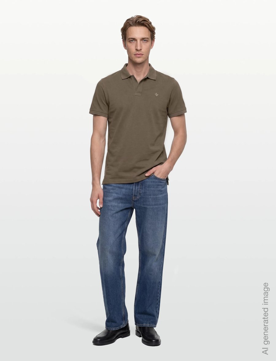 Morris - Dylan Piqué Shirt - lühikeste varrukatega polod - olive - 0