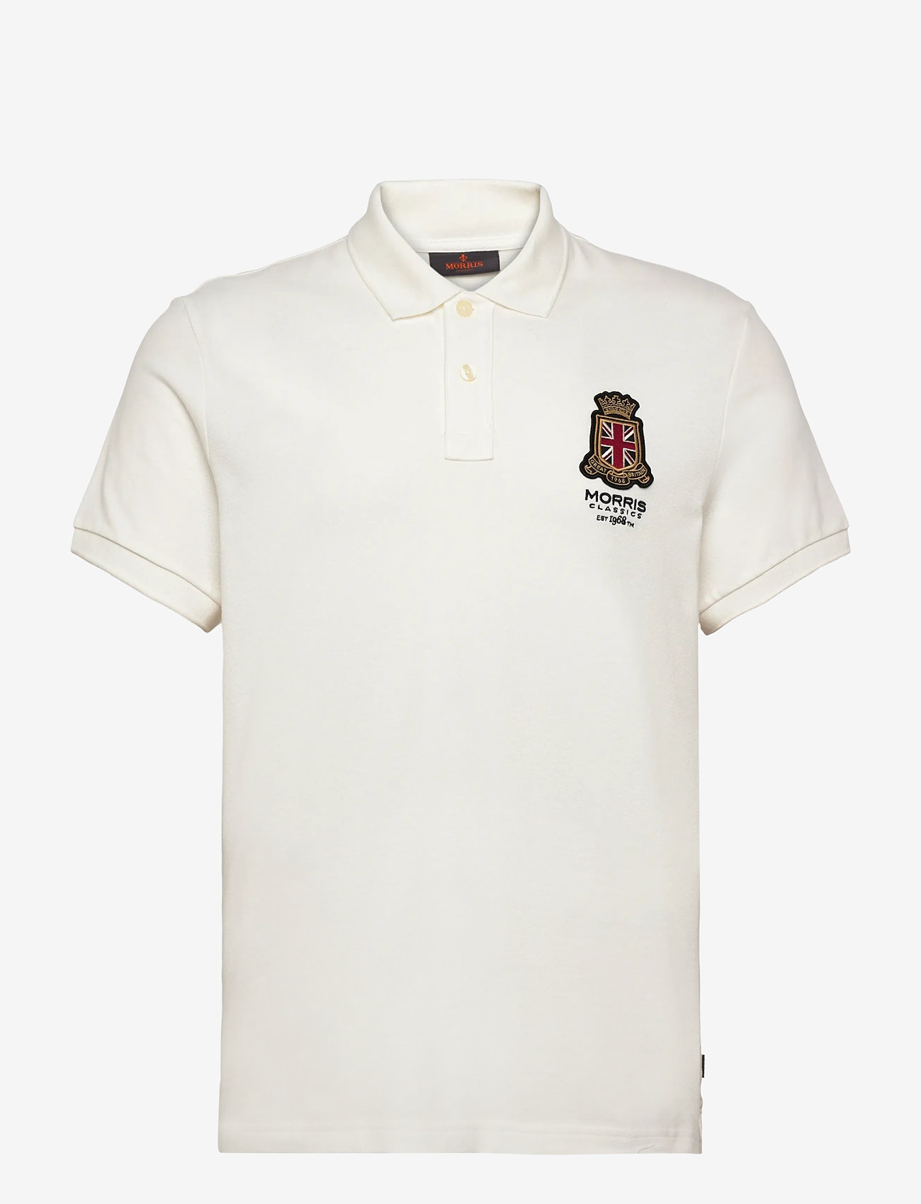 Morris - Barton Piqué Shirt - kortærmede poloer - off white - 1