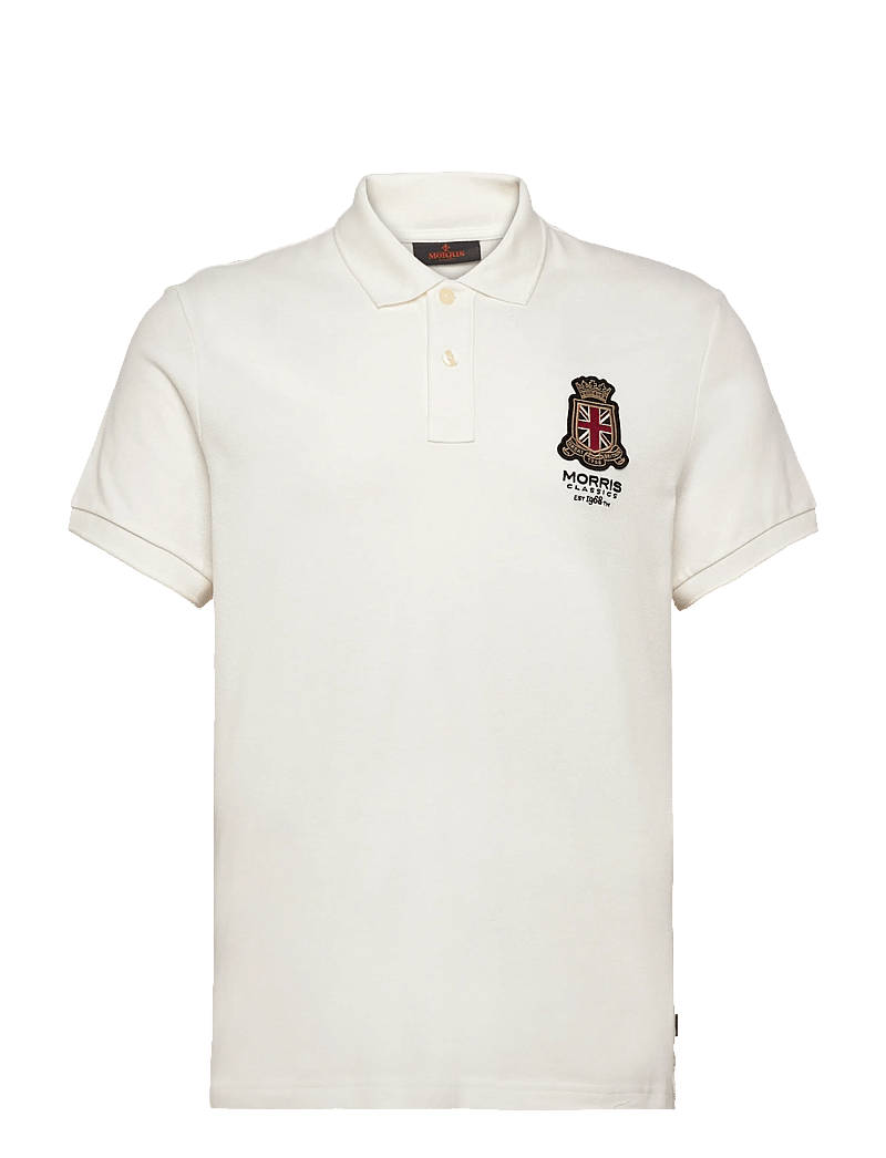 Morris - Barton Piqué Shirt - kortærmede poloer - off white - 1