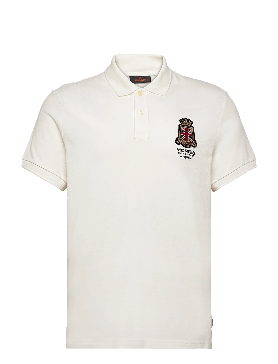 Morris - Barton Piqué Shirt - short-sleeved polos - off white - 1