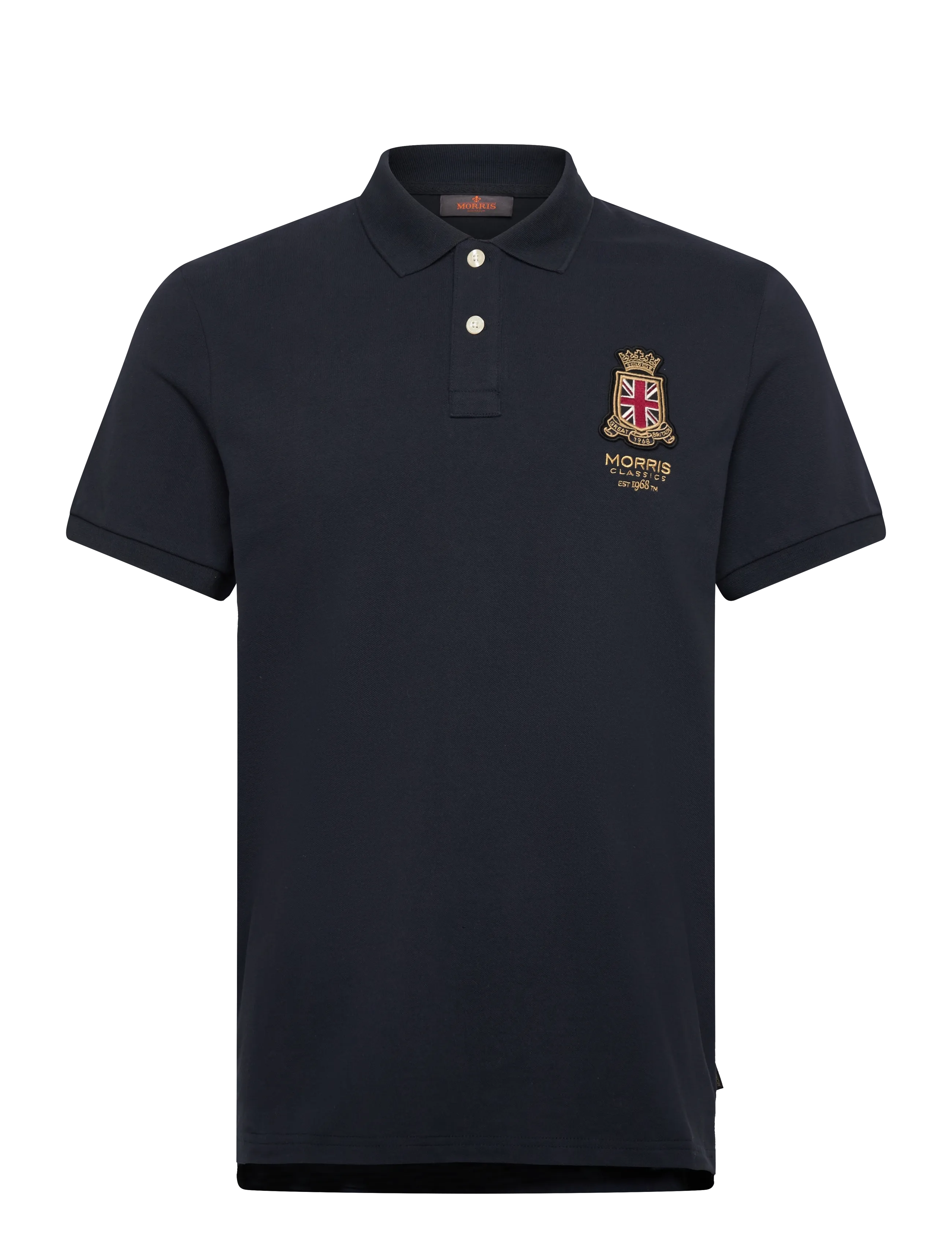 Morris Barton Piqué Shirt - Preppy - OLD BLUE / navy