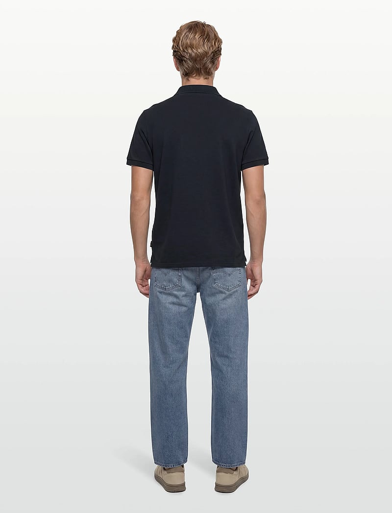 Morris - Barton Piqué Shirt - kortærmede poloer - old blue - 4