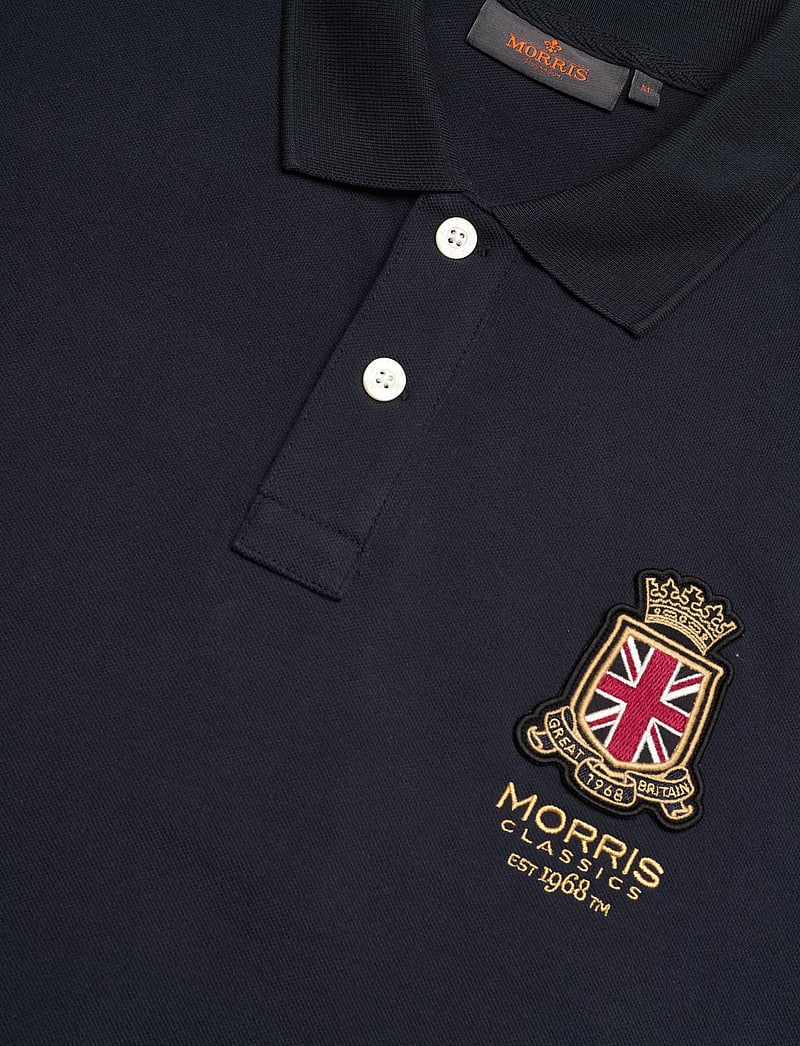 Morris - Barton Piqué Shirt - kortærmede poloer - old blue - 5