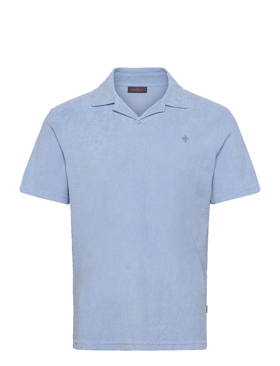 Morris - Delon Terry Shirt - lühikeste varrukatega polod - blue - 1