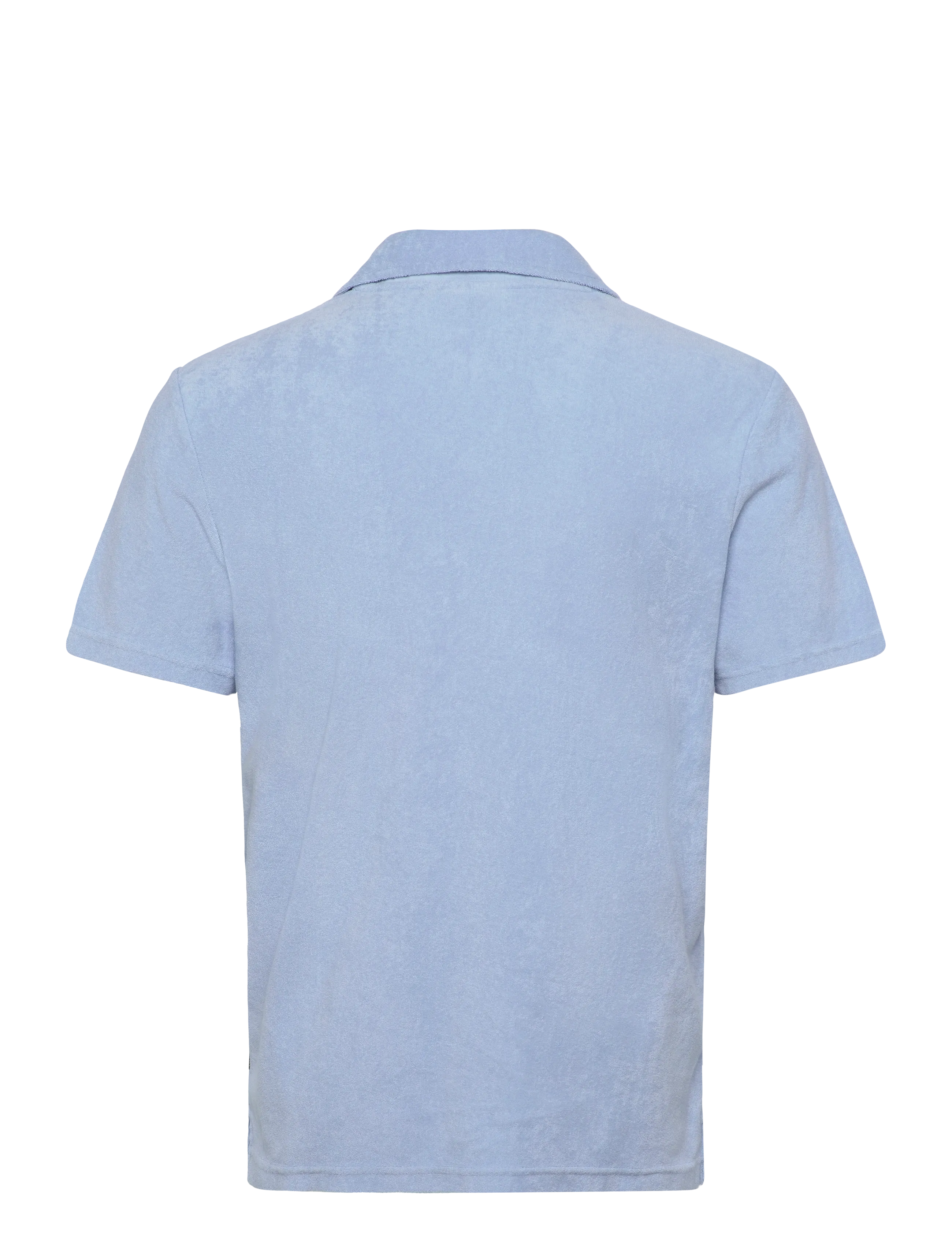 Morris - Delon Terry Shirt - short-sleeved polos - blue - 2
