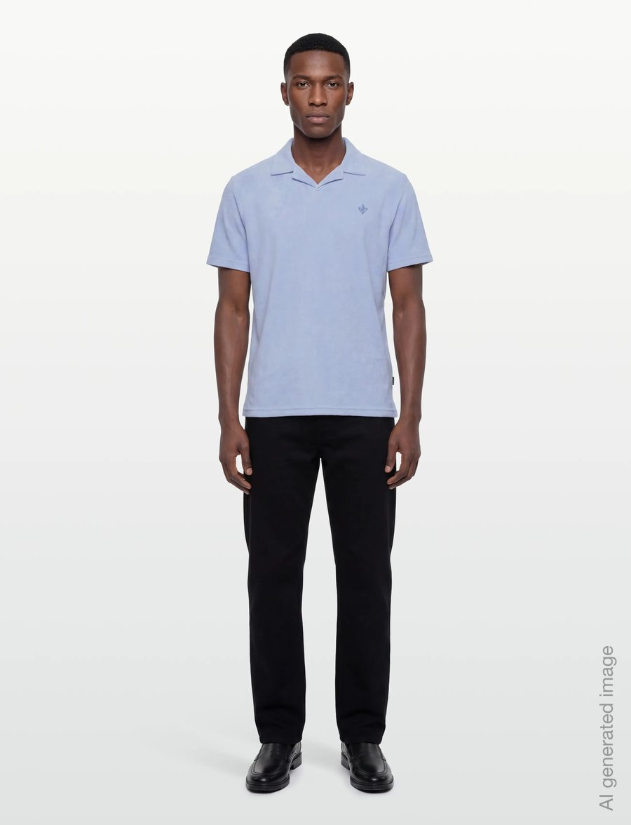 Morris - Delon Terry Shirt - lühikeste varrukatega polod - blue - 0