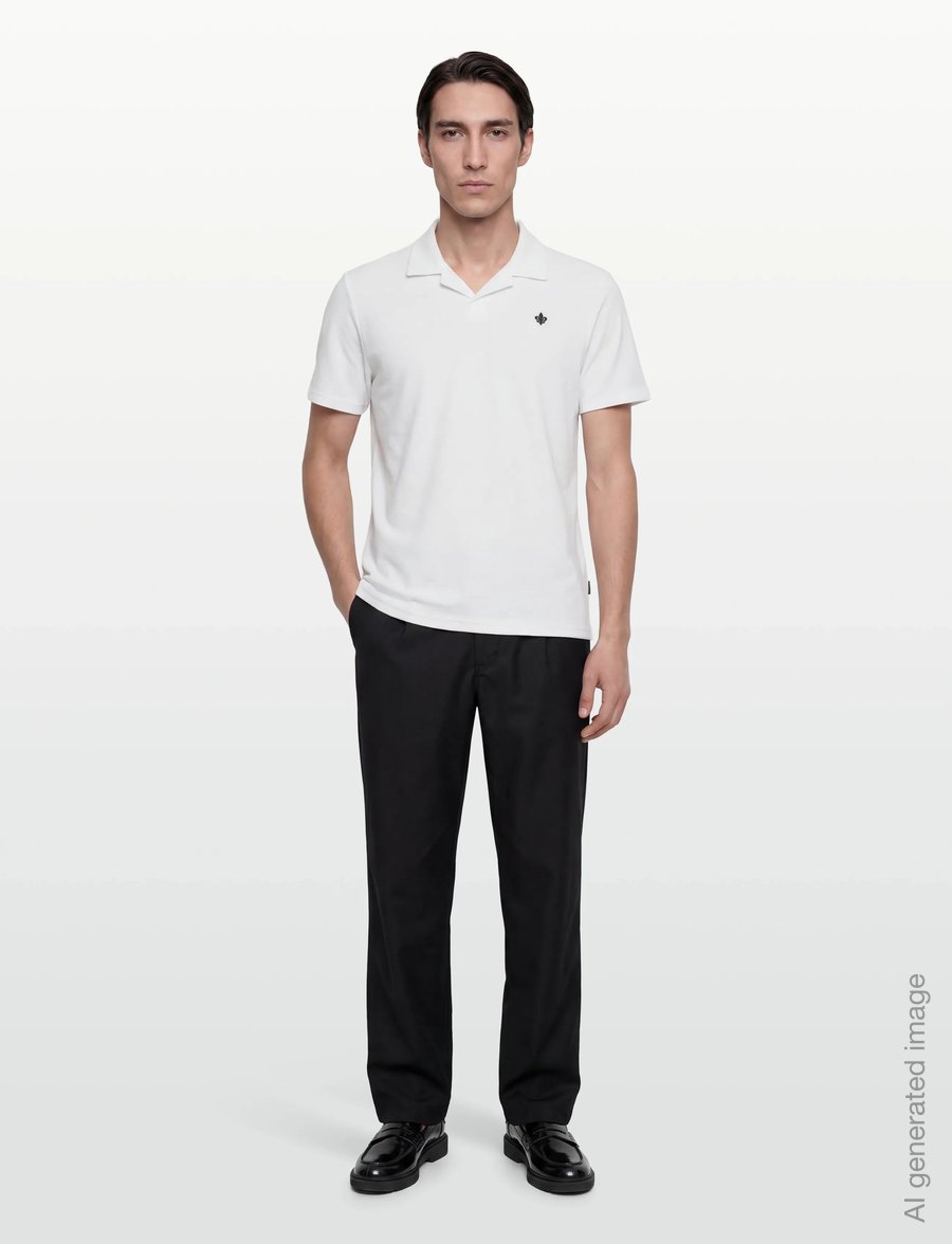 Morris - Delon Terry Shirt - lühikeste varrukatega polod - off white - 0