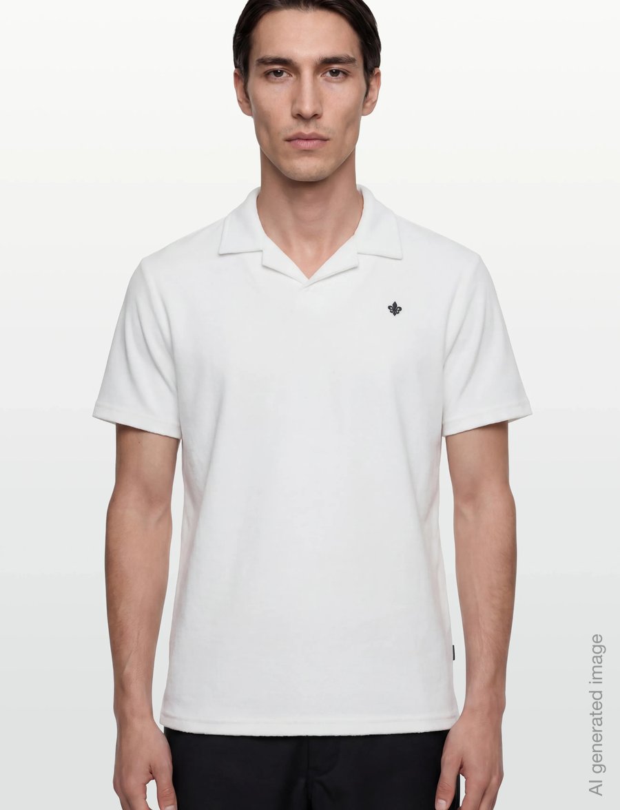 Morris - Delon Terry Shirt - lühikeste varrukatega polod - off white - 3