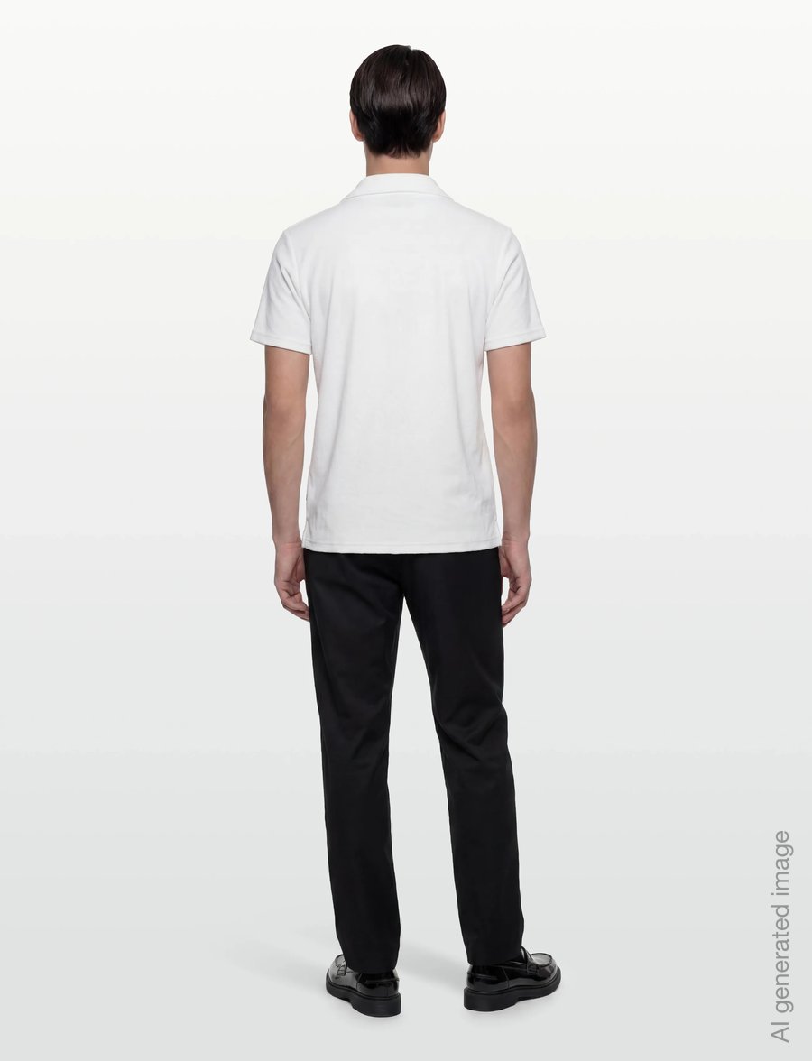 Morris - Delon Terry Shirt - lühikeste varrukatega polod - off white - 4