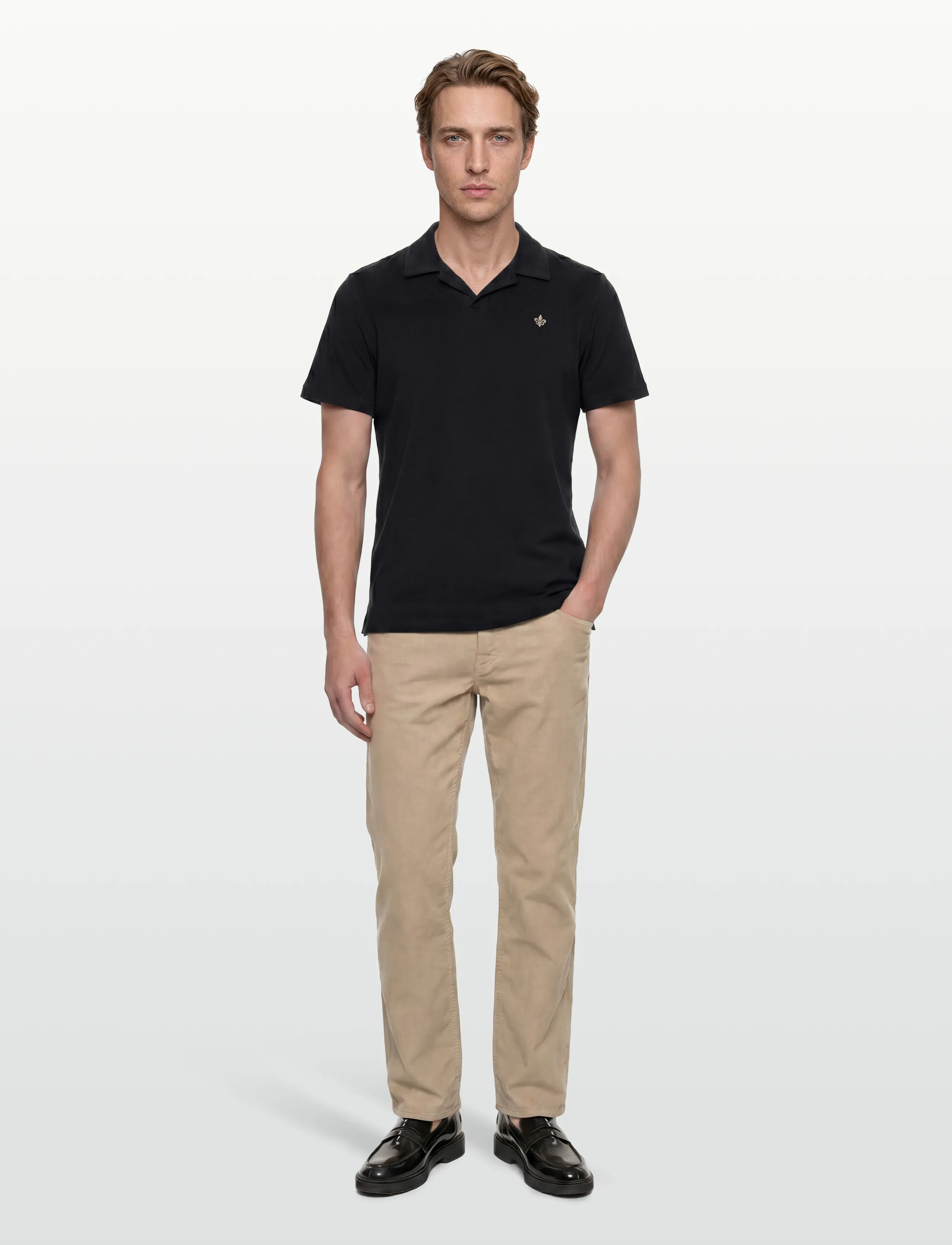 Morris Delon Terry Shirt - Polo Shirts - OLD BLUE / navy