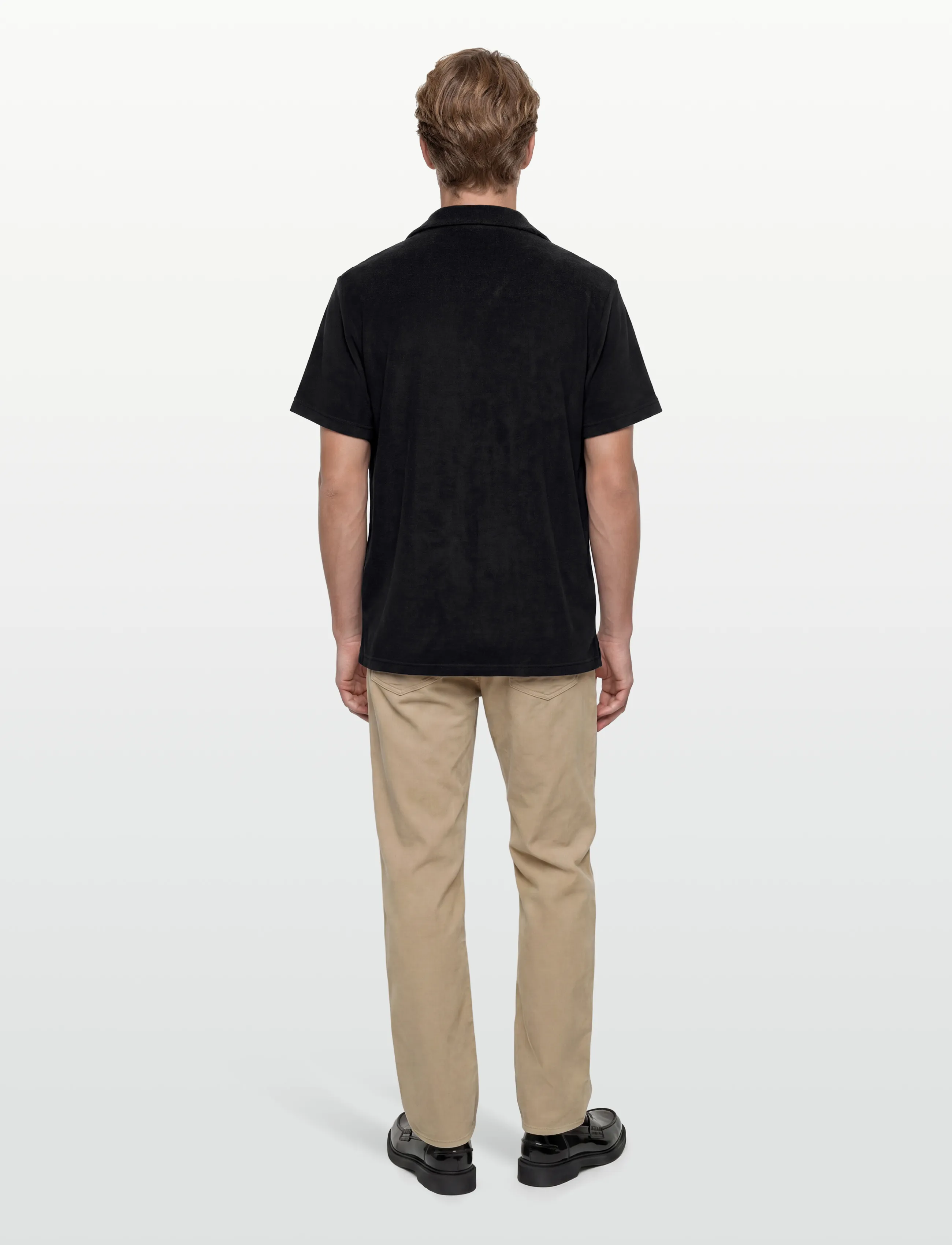 Morris - Delon Terry Shirt - short-sleeved polos - old blue - 4