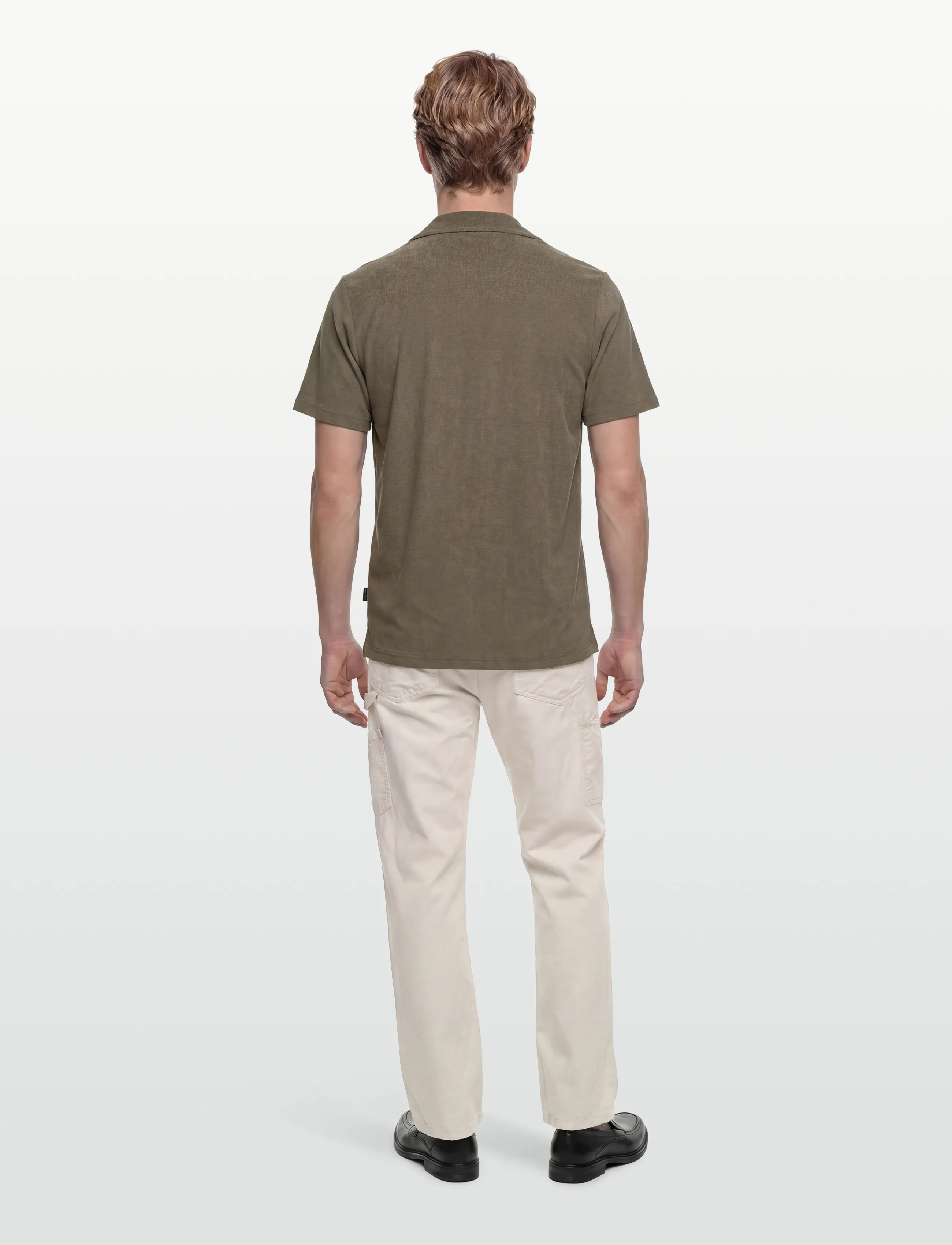 Morris - Delon Terry Shirt - lühikeste varrukatega polod - olive - 4