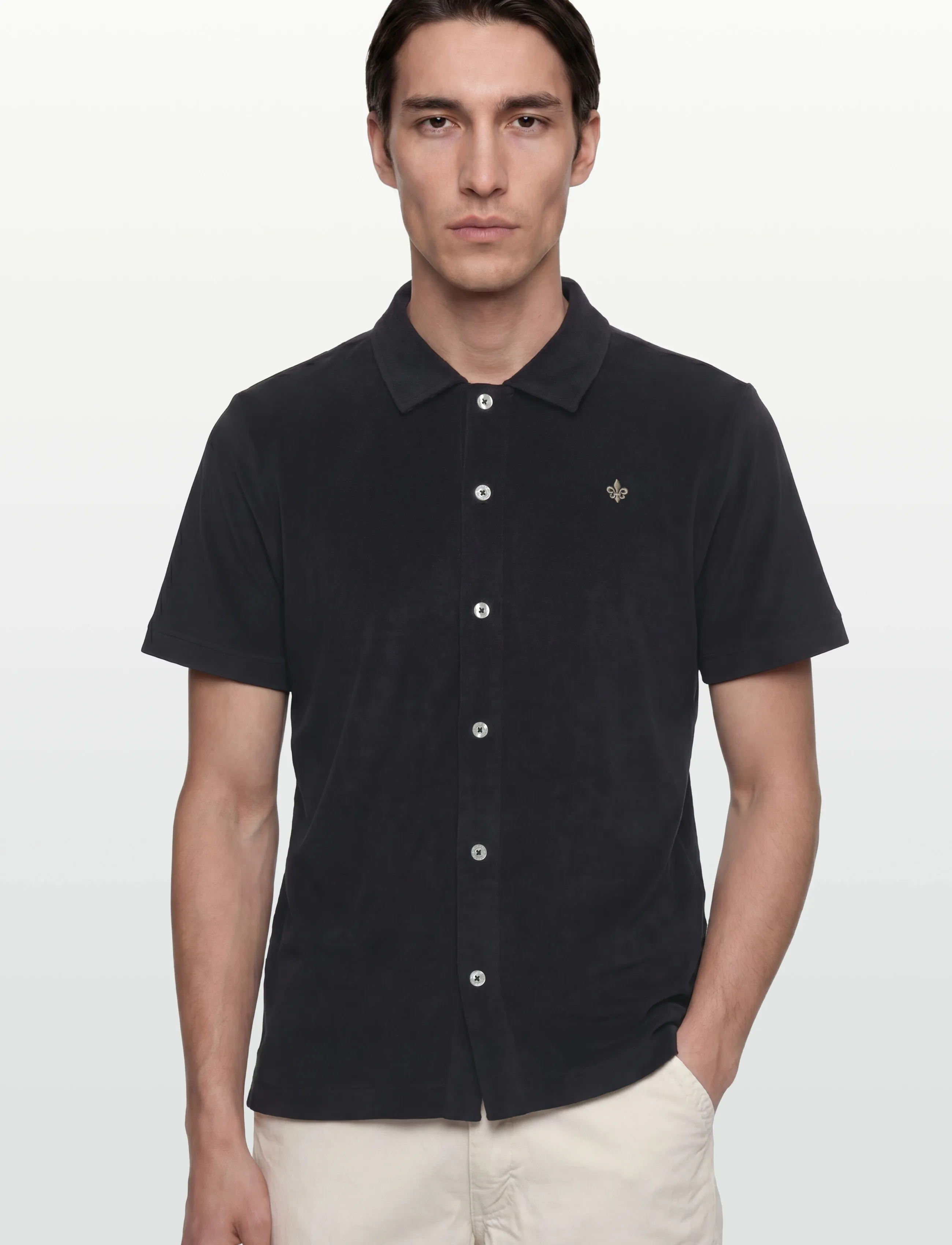 Morris - Lily Terry Shirt - herren - old blue - 3