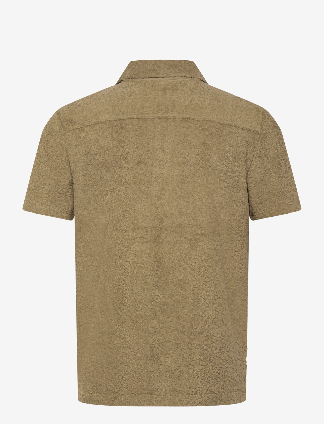 Morris - Shellby Terry Shirt - casual skjortor - olive - 2