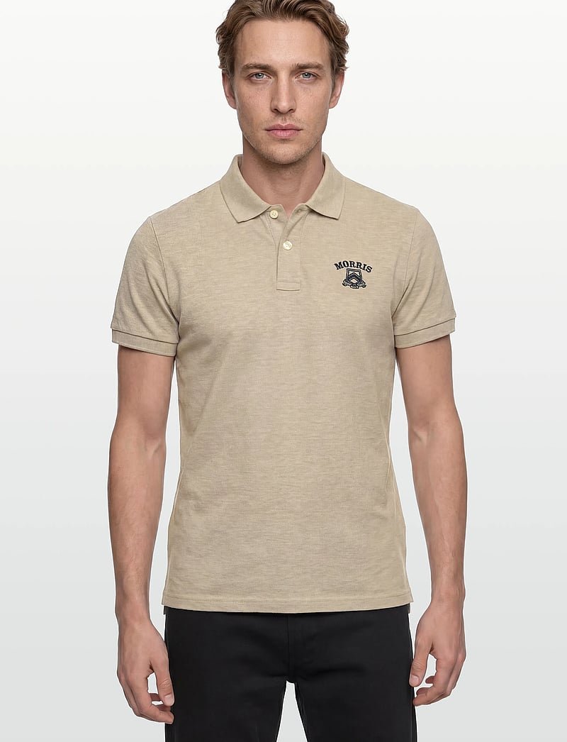 Morris - Morris Piqué Shirt - kurzärmelig - khaki - 3