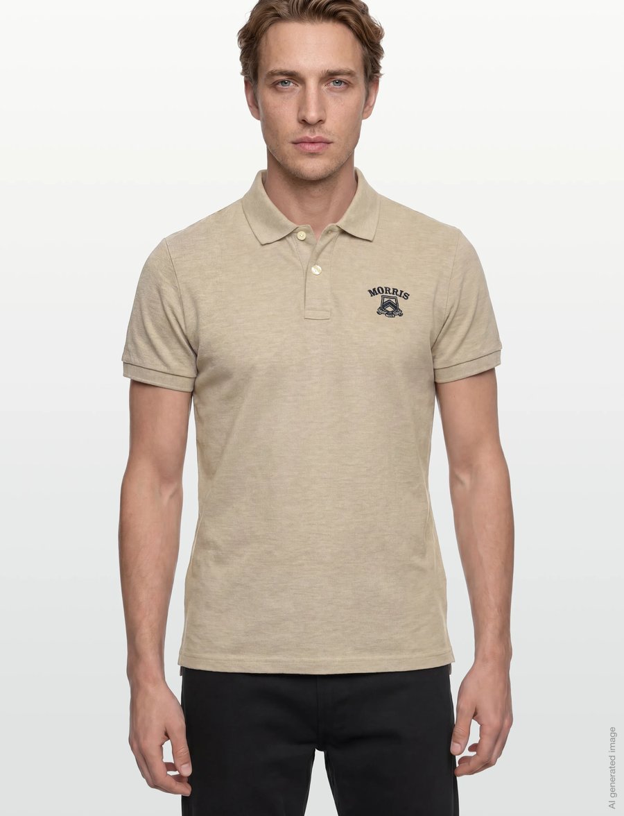Morris - Morris Piqué Shirt - kurzärmelig - khaki - 3