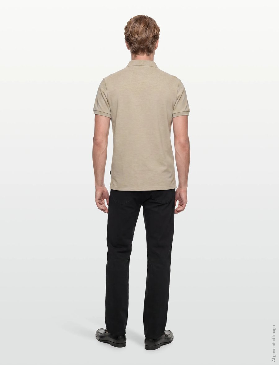 Morris - Morris Piqué Shirt - kurzärmelig - khaki - 4