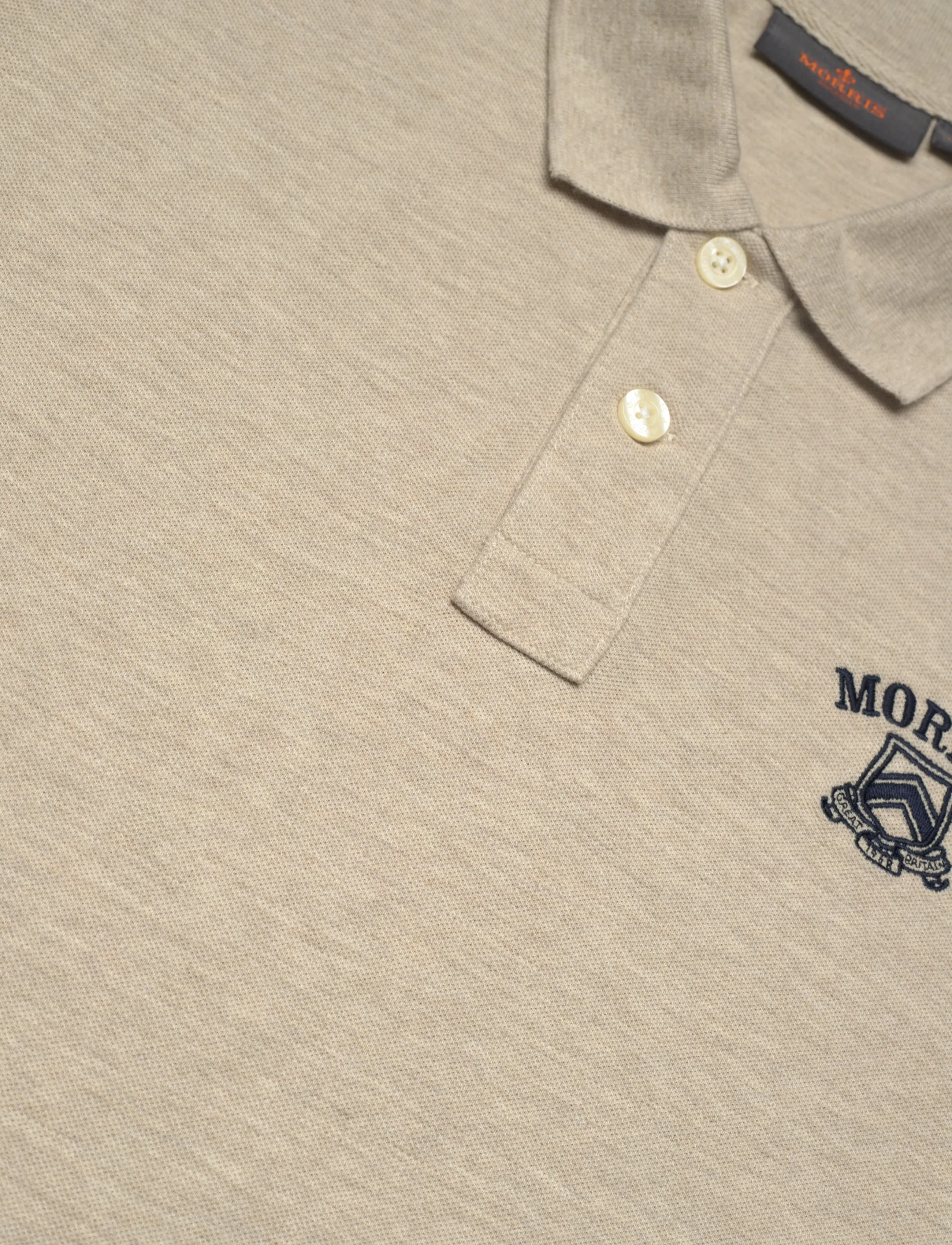 Morris - Morris Piqué Shirt - krótki rękaw - khaki - 5