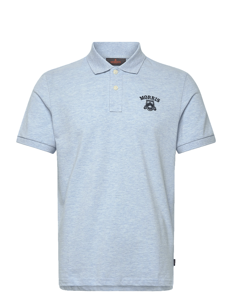 Morris - Morris Piqué Shirt - kurzärmelig - light blue - 1