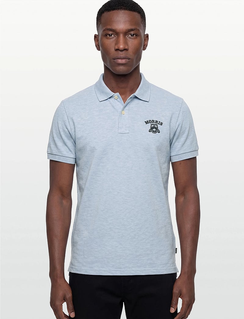 Morris - Morris Piqué Shirt - kurzärmelig - light blue - 3