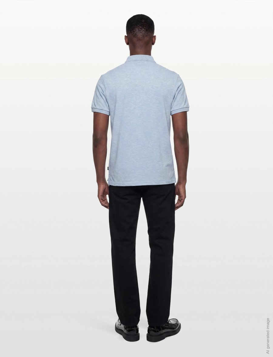 Morris - Morris Piqué Shirt - kurzärmelig - light blue - 4
