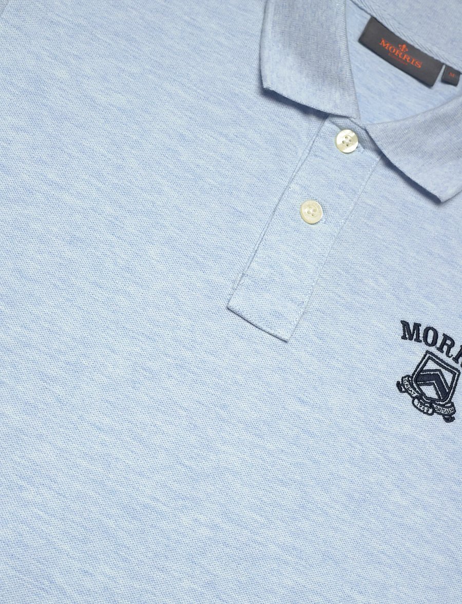 Morris - Morris Piqué Shirt - kurzärmelig - light blue - 5