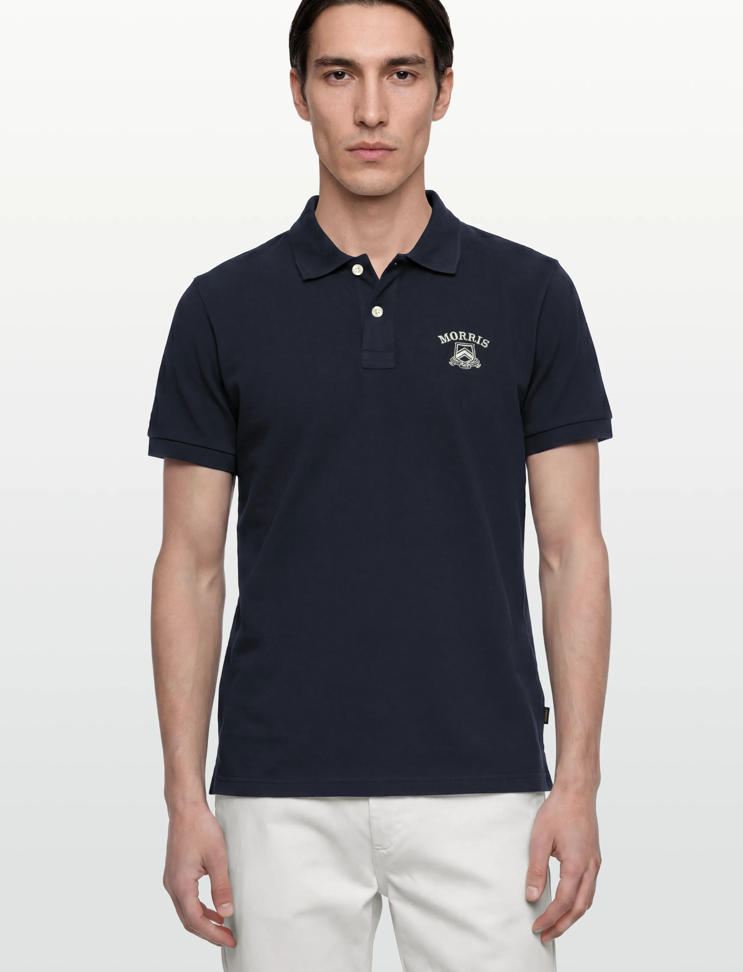 Morris - Morris Piqué Shirt - kurzärmelig - old blue - 3