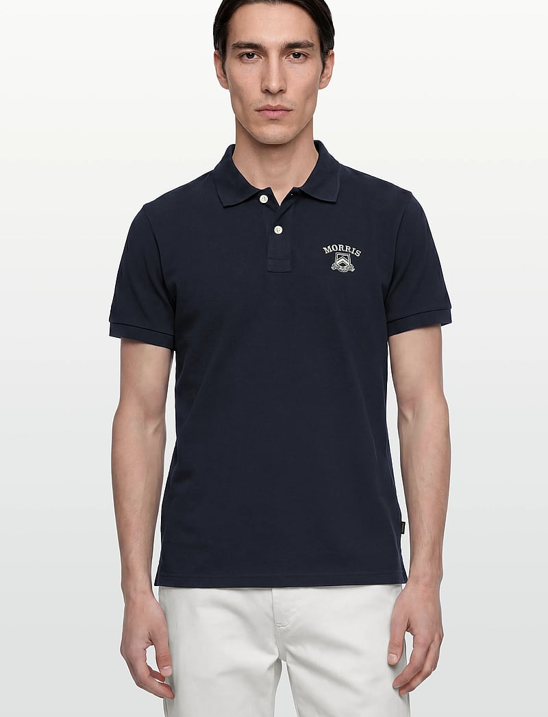 Morris - Morris Piqué Shirt - kortærmede poloer - old blue - 3