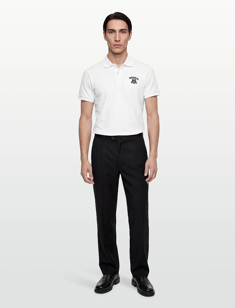 Morris - Morris Piqué Shirt - kurzärmelig - white - 0