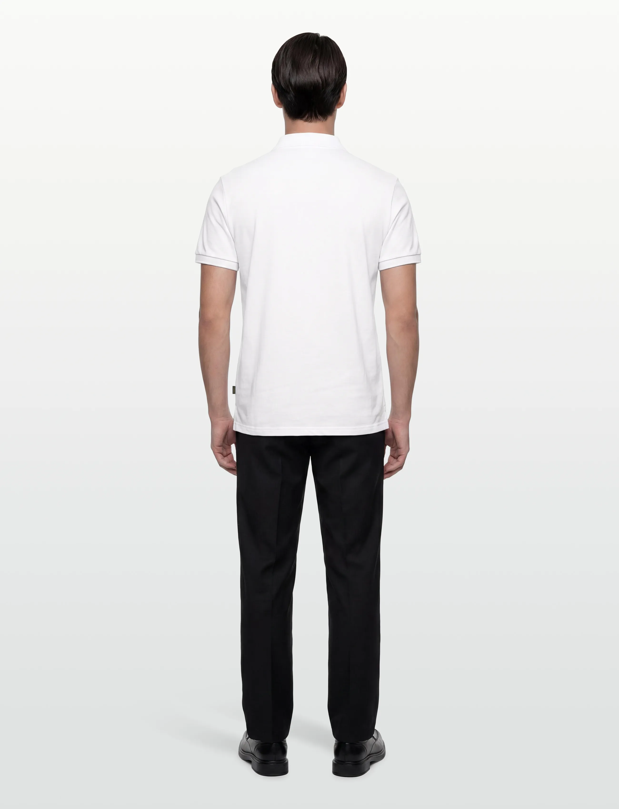 Morris - Morris Piqué Shirt - short-sleeved polos - white - 4
