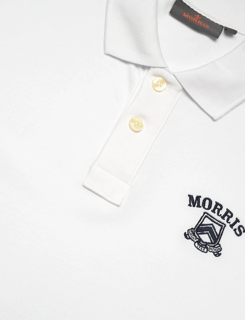 Morris - Morris Piqué Shirt - kortærmede poloer - white - 2