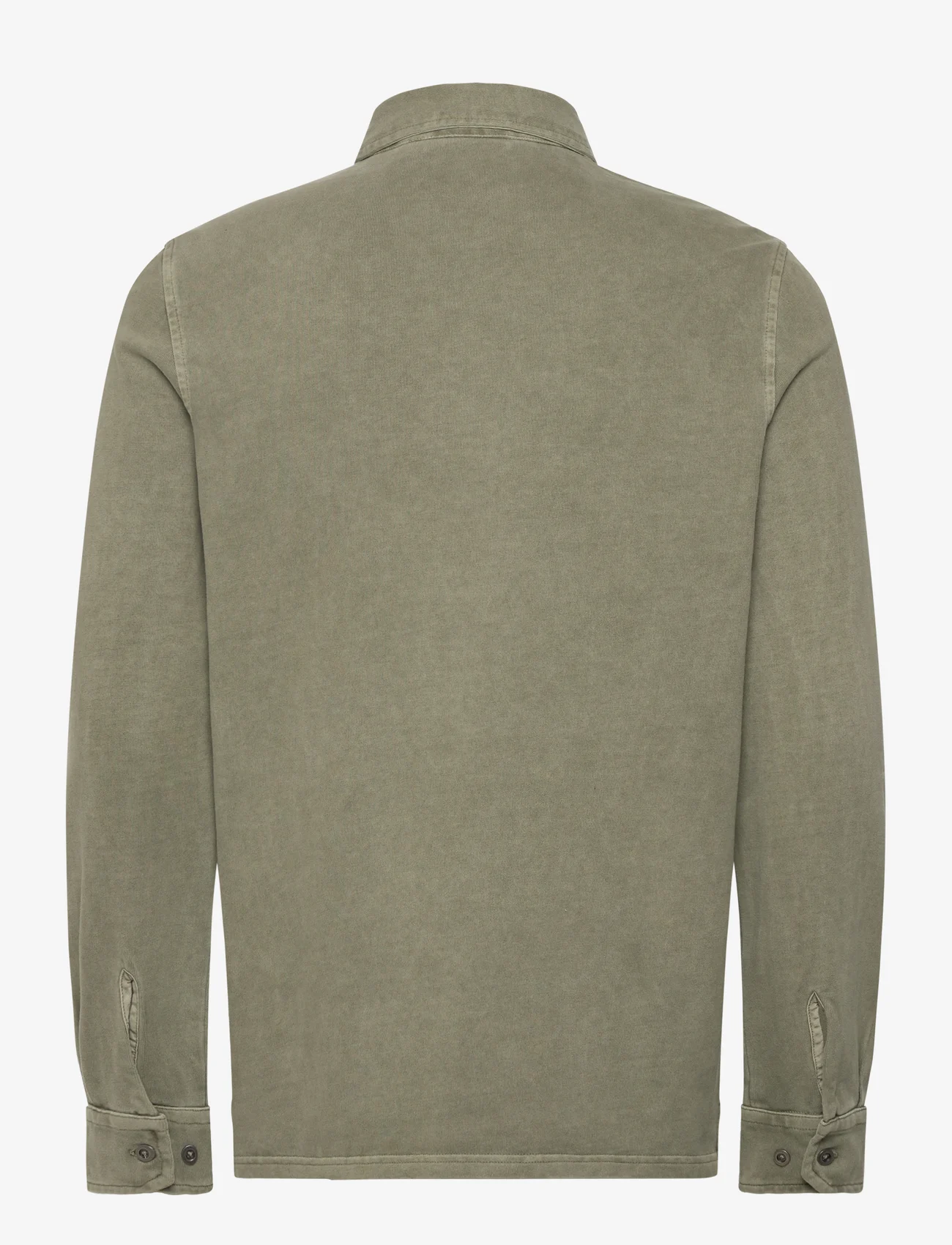 Morris - Walter LS Polo Shirt - nordic style - green - 1