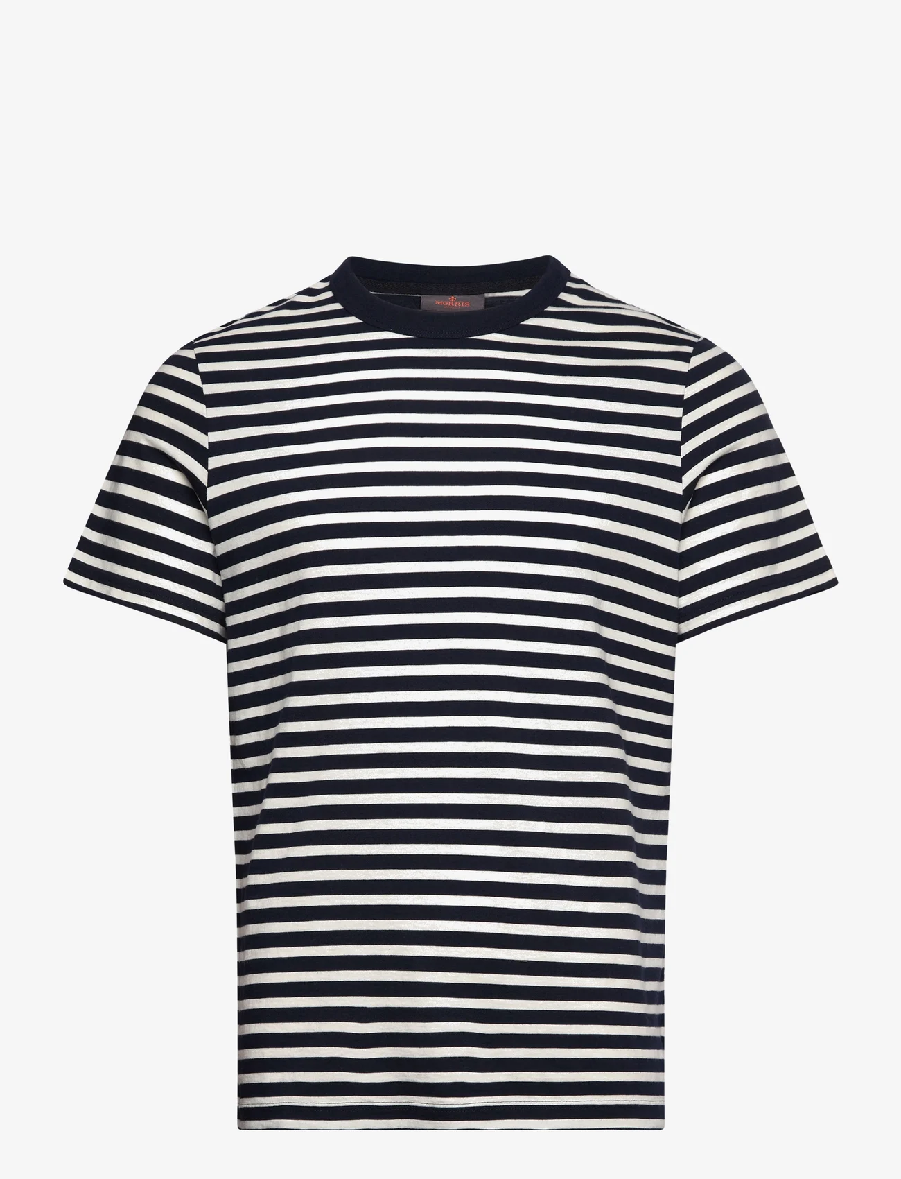 Morris - Durwin Striped Tee - nordic style - old blue - 0