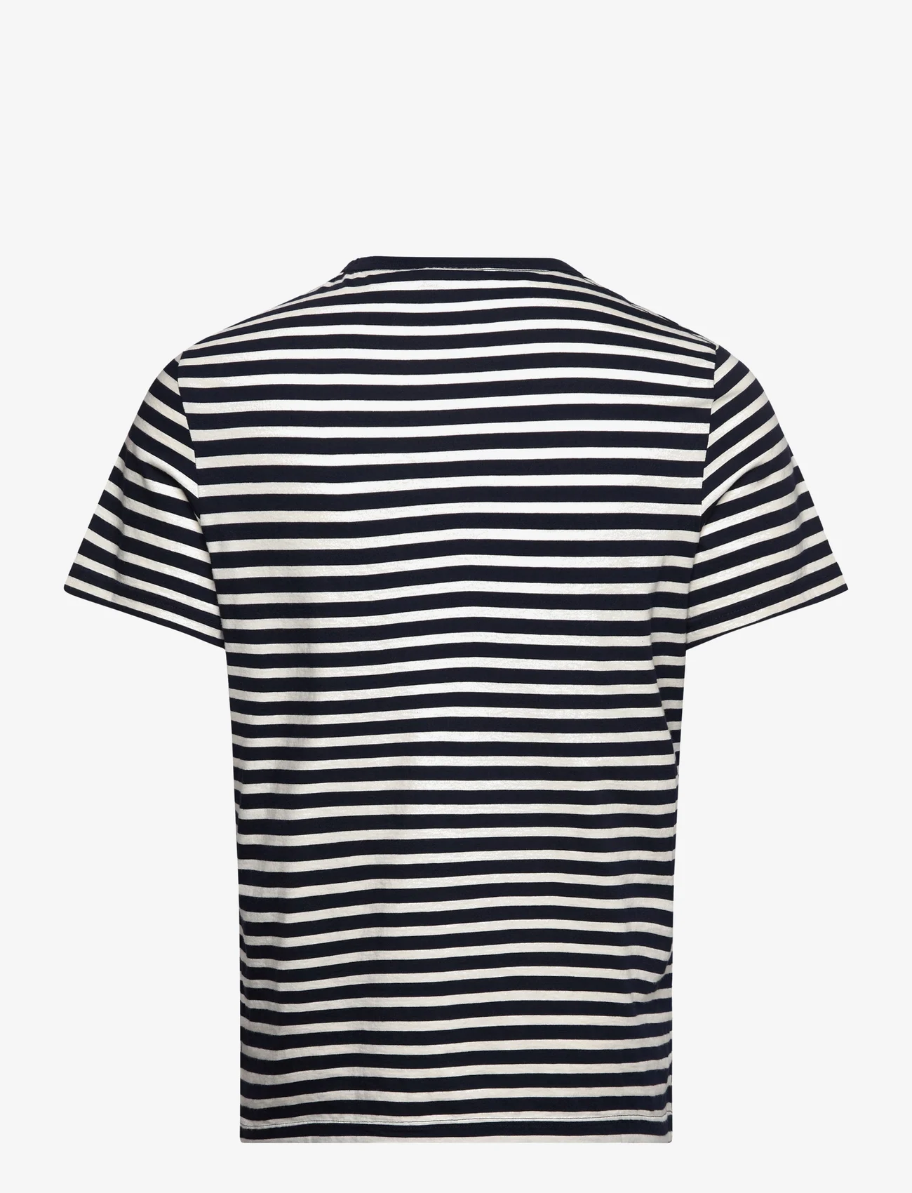 Morris - Durwin Striped Tee - nordic style - old blue - 1